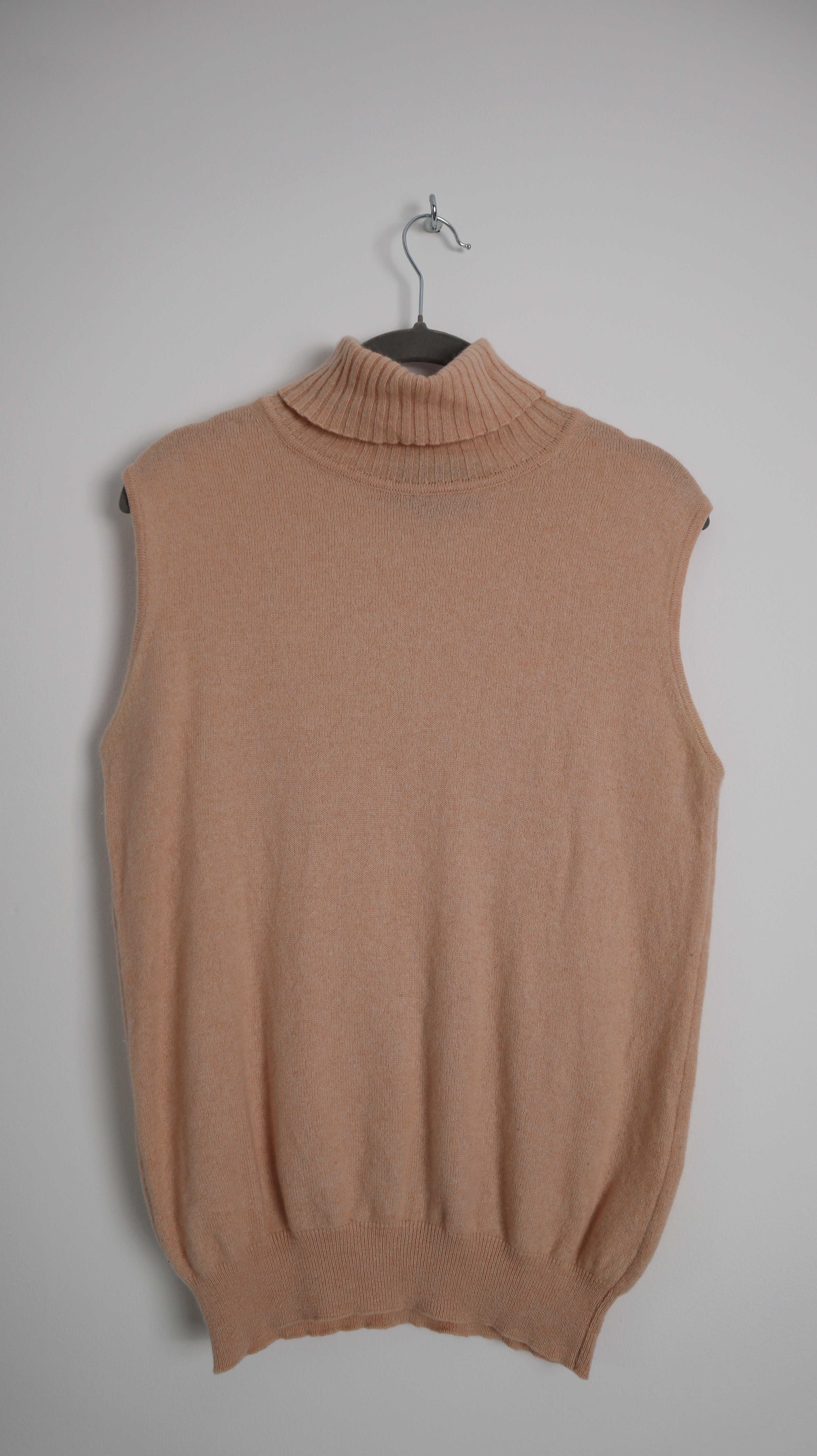 Barisal Cashmere Pullunder Weste Orange Apricot 38 M Top Strickshirt Kaschmir