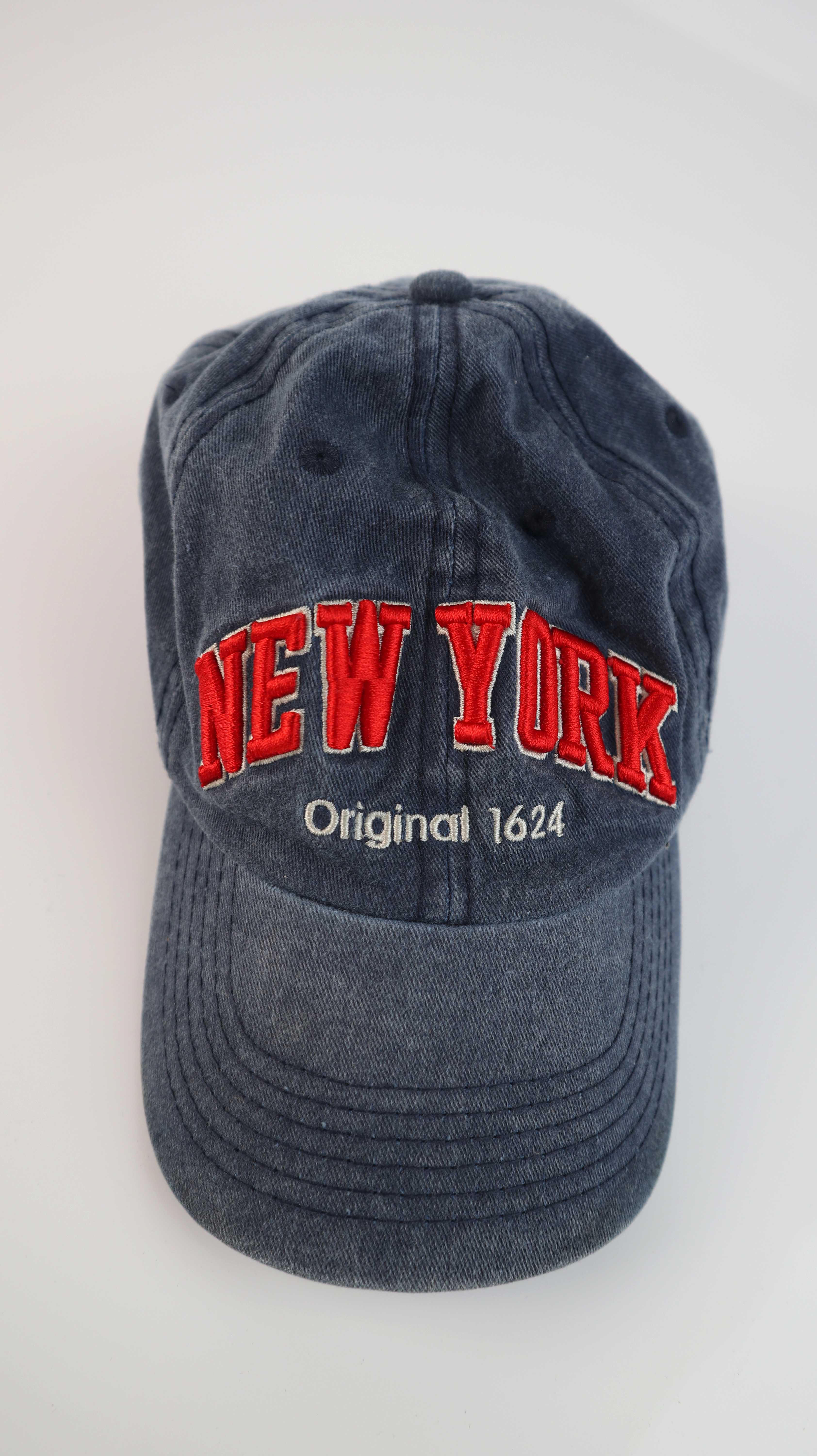New York Cap Käppi Mütze Schirmmütze Blau Robin Ruth washed