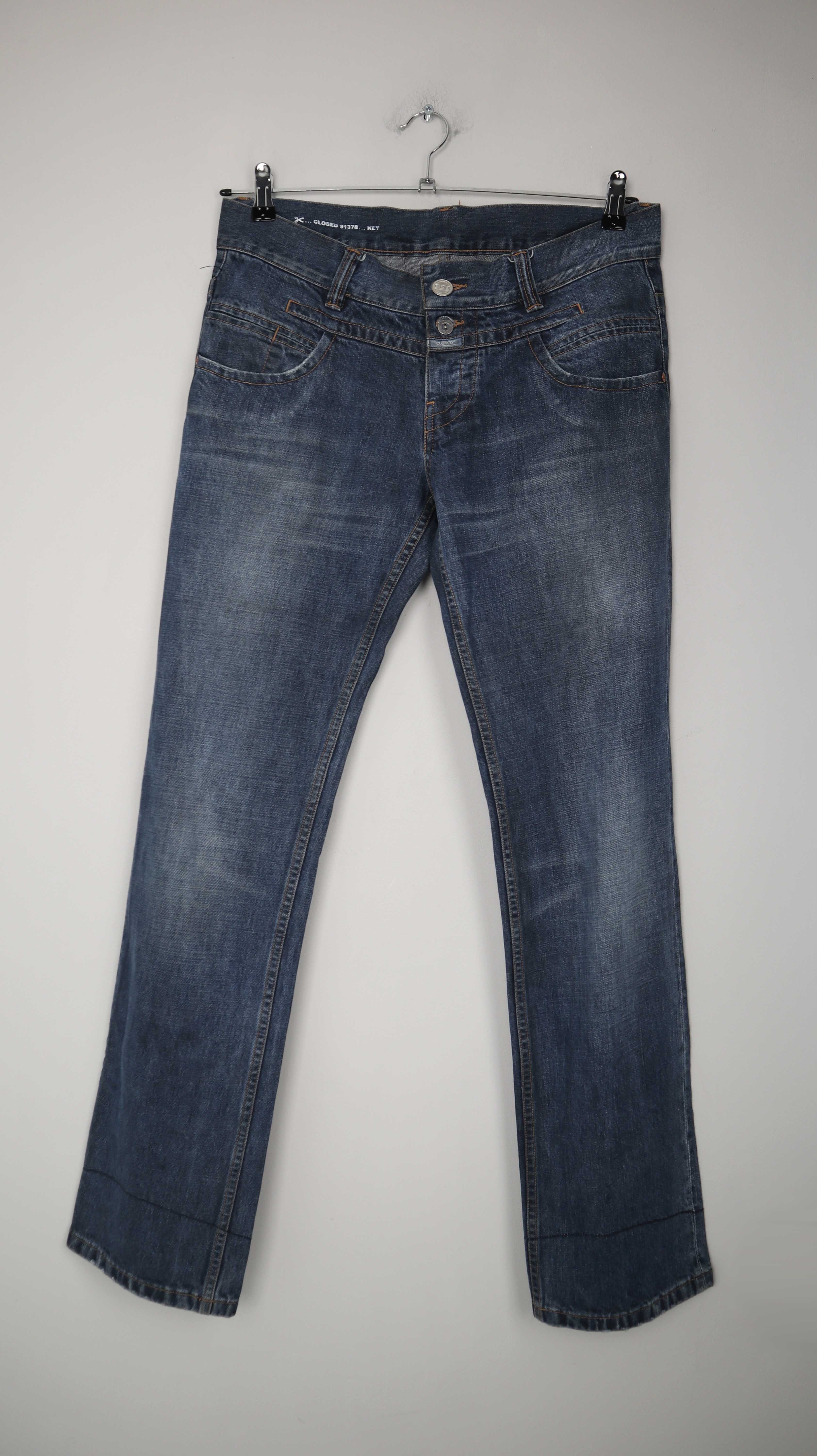 Closed Jeans Hose dunkleblau Key 40 L straight leg mid waist