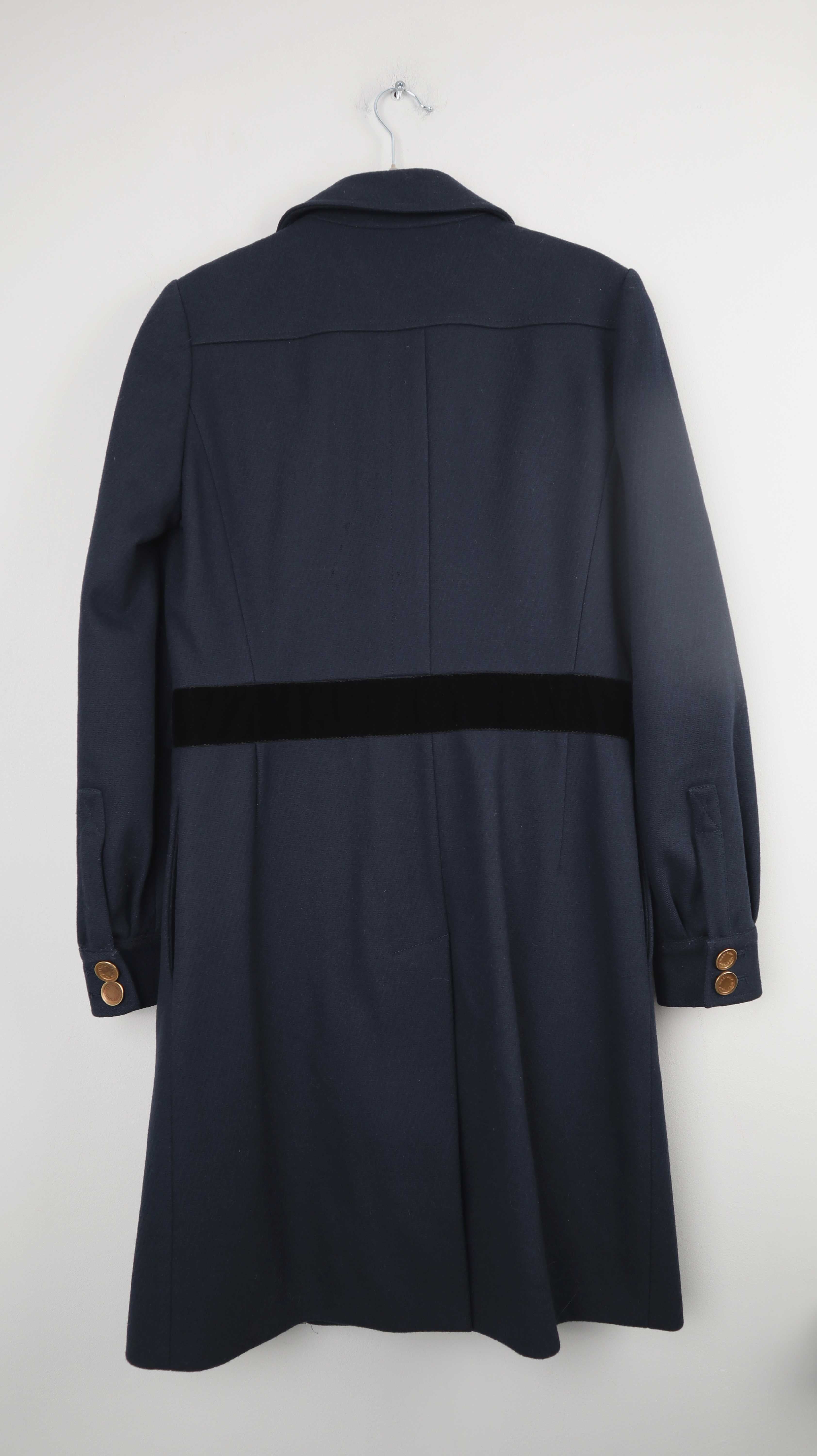 See by Chloe Mantel Jacke Blau Dunkelblau 36 S Cabanjacke Marineblau