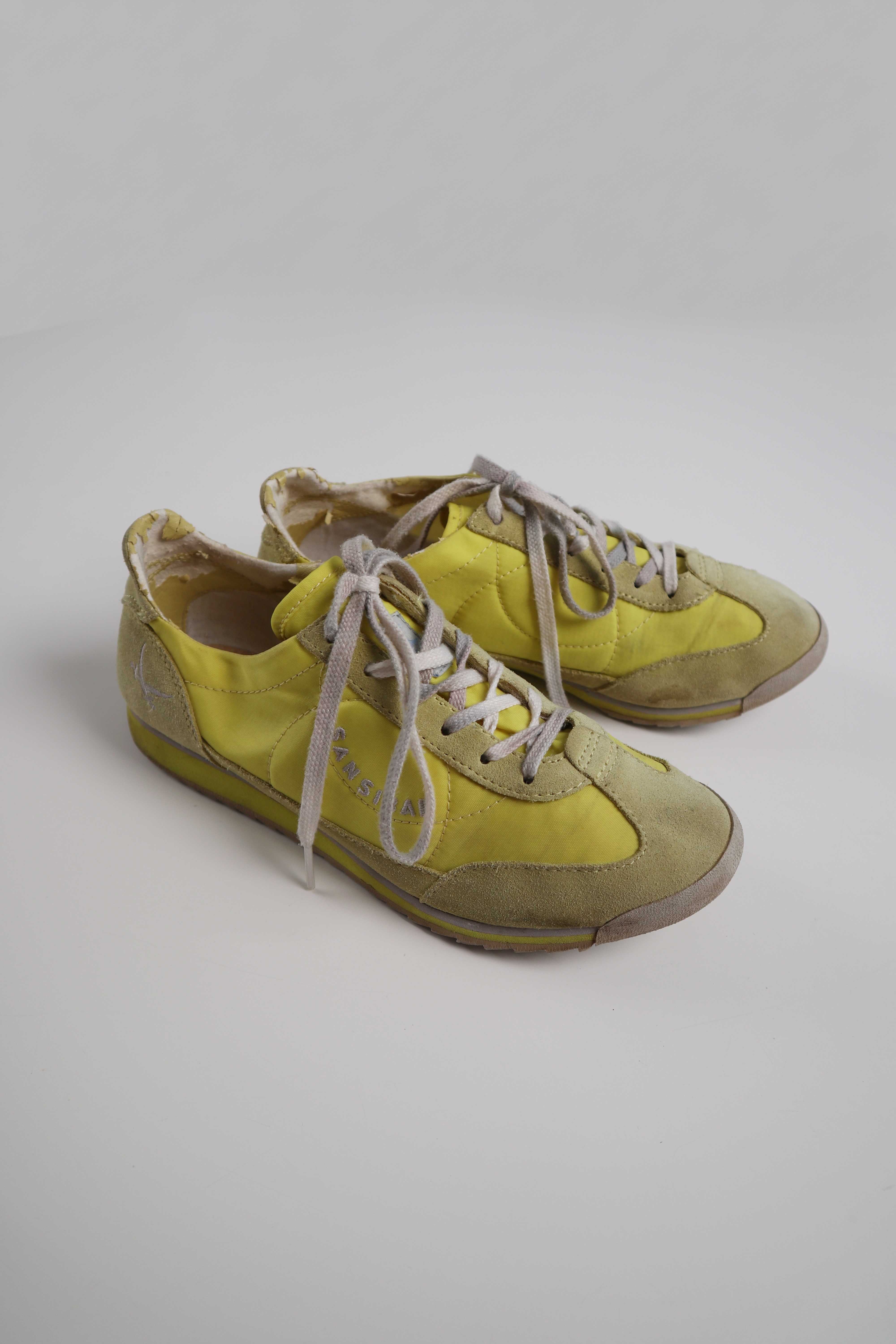 Sansibar Sneaker Turnschuhe Gelb 39 Schnürer Hellgelb Sylt