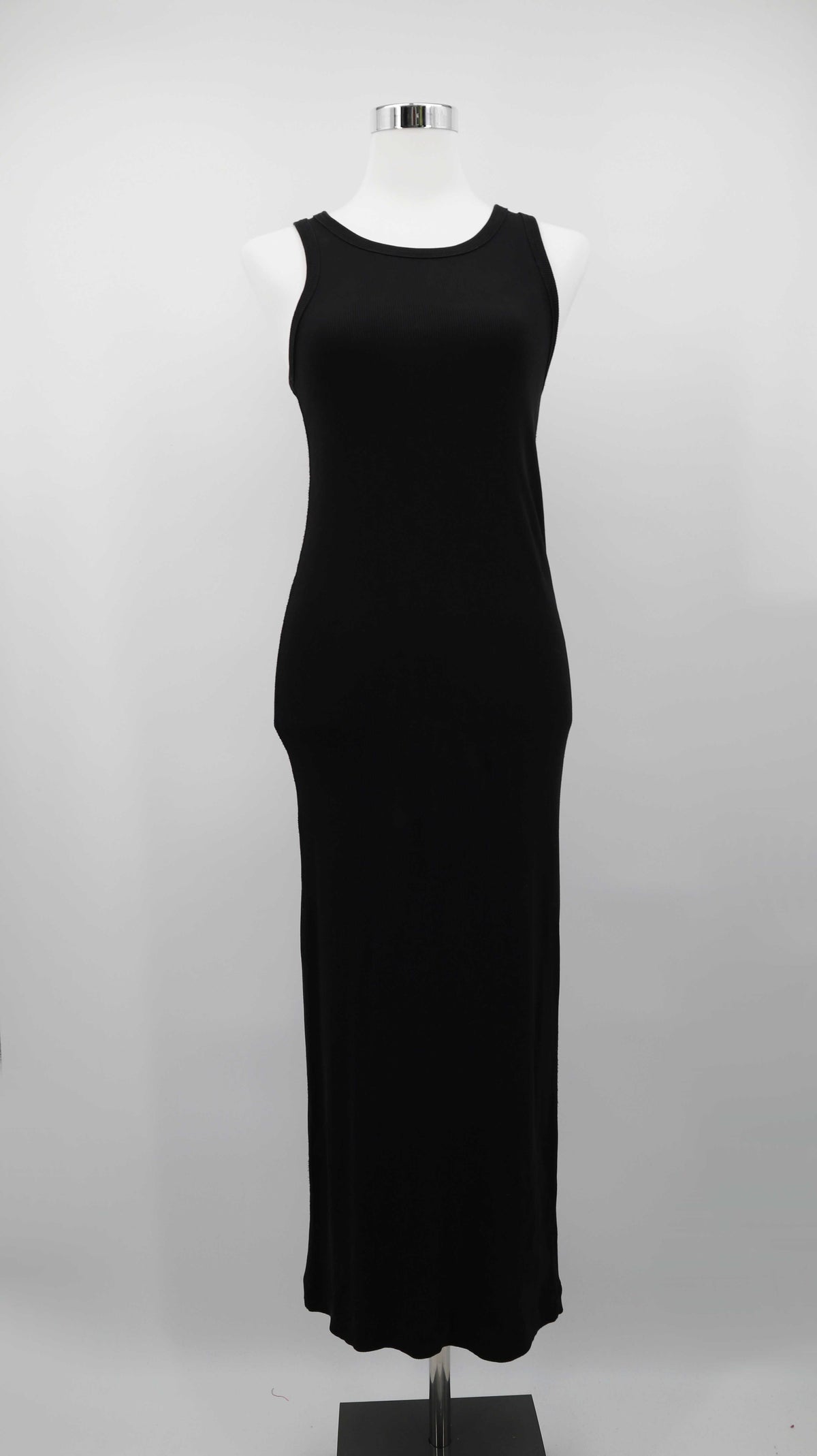 COS Kleid Maxi Maxikleid schwarz ripped 36 S Shirtkleid