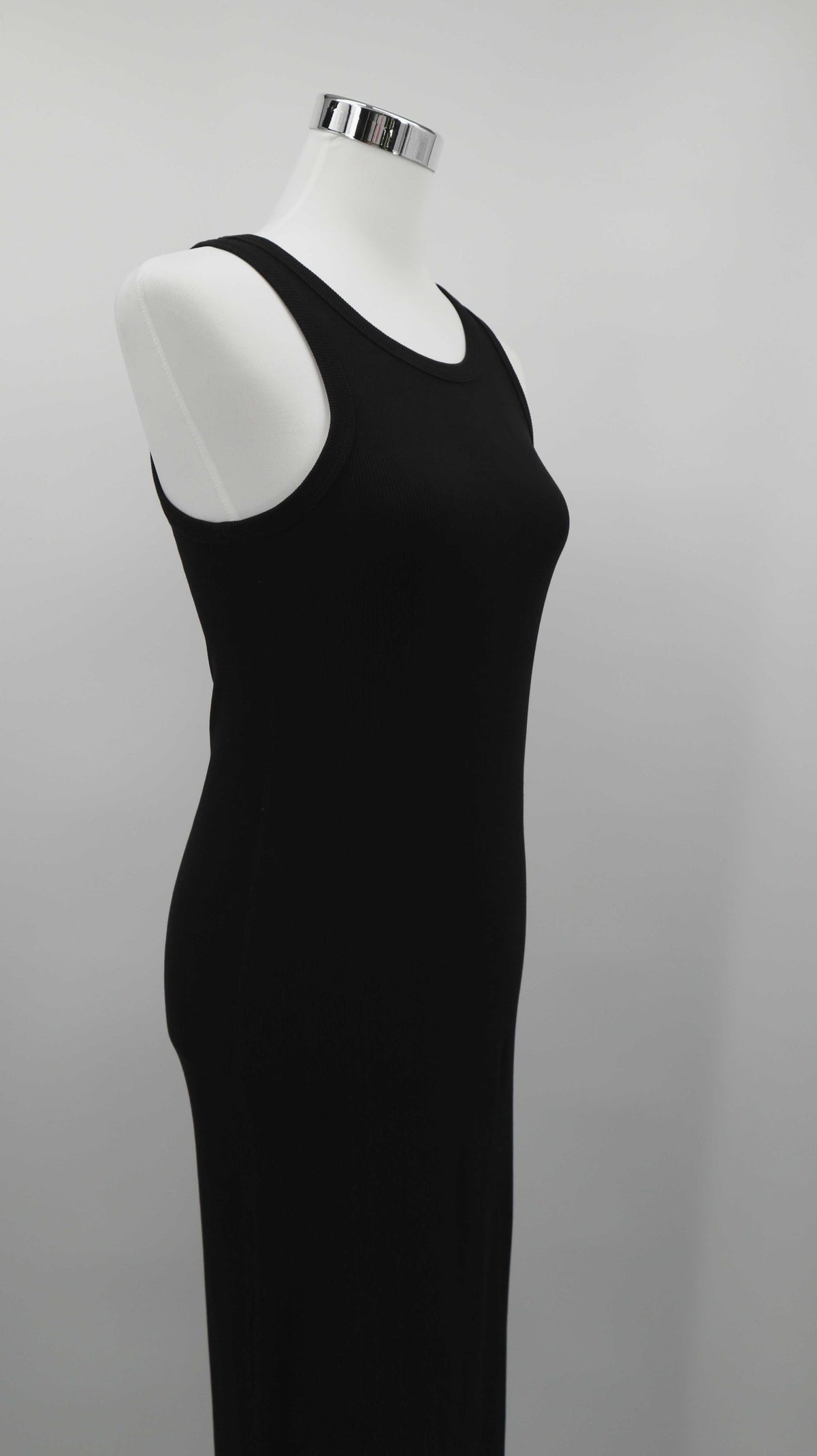 COS Kleid Maxi Maxikleid schwarz ripped 36 S Shirtkleid