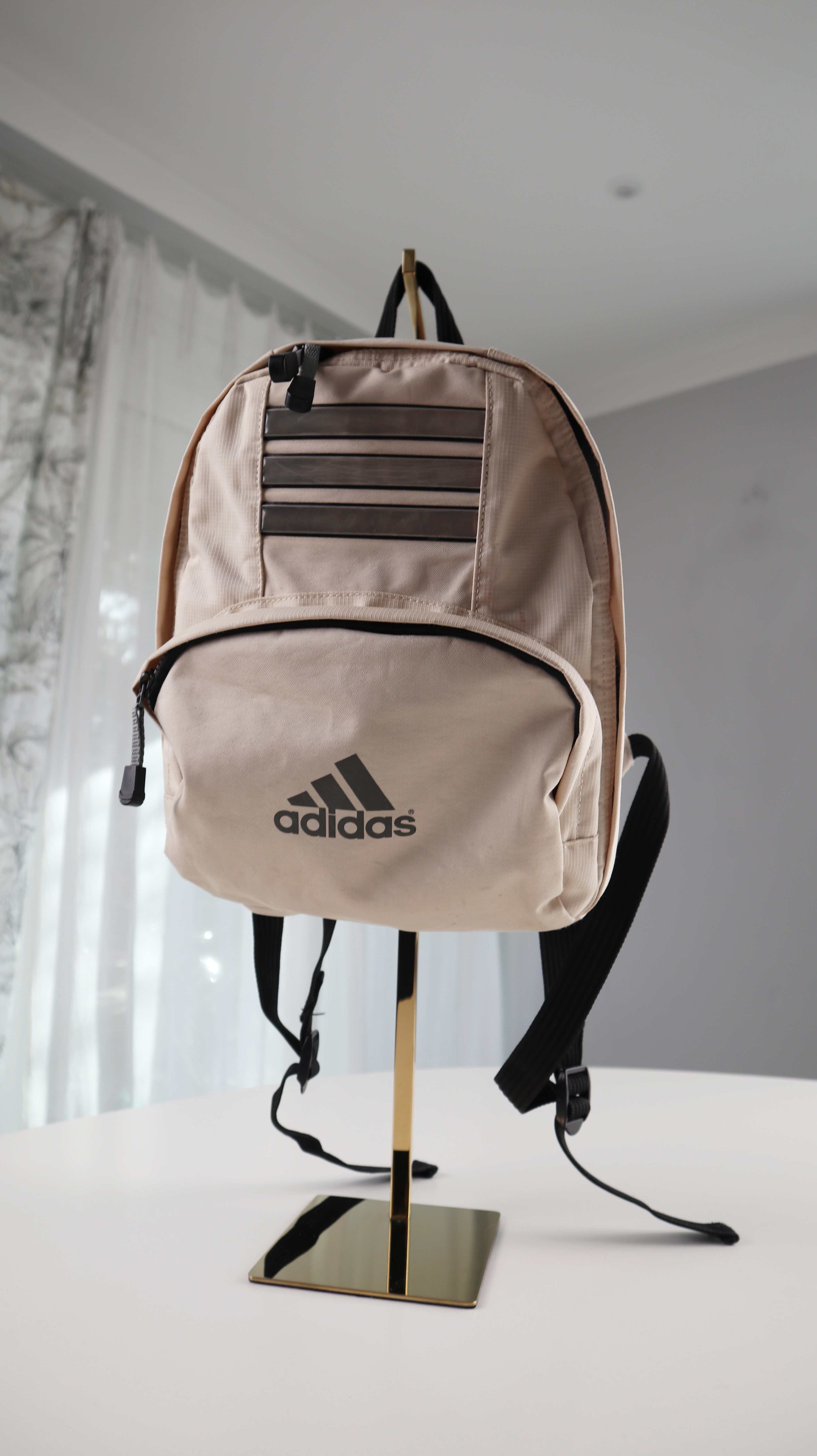 Adidas Rucksack Tasche true Vintage 1999 Beige Creme Klein