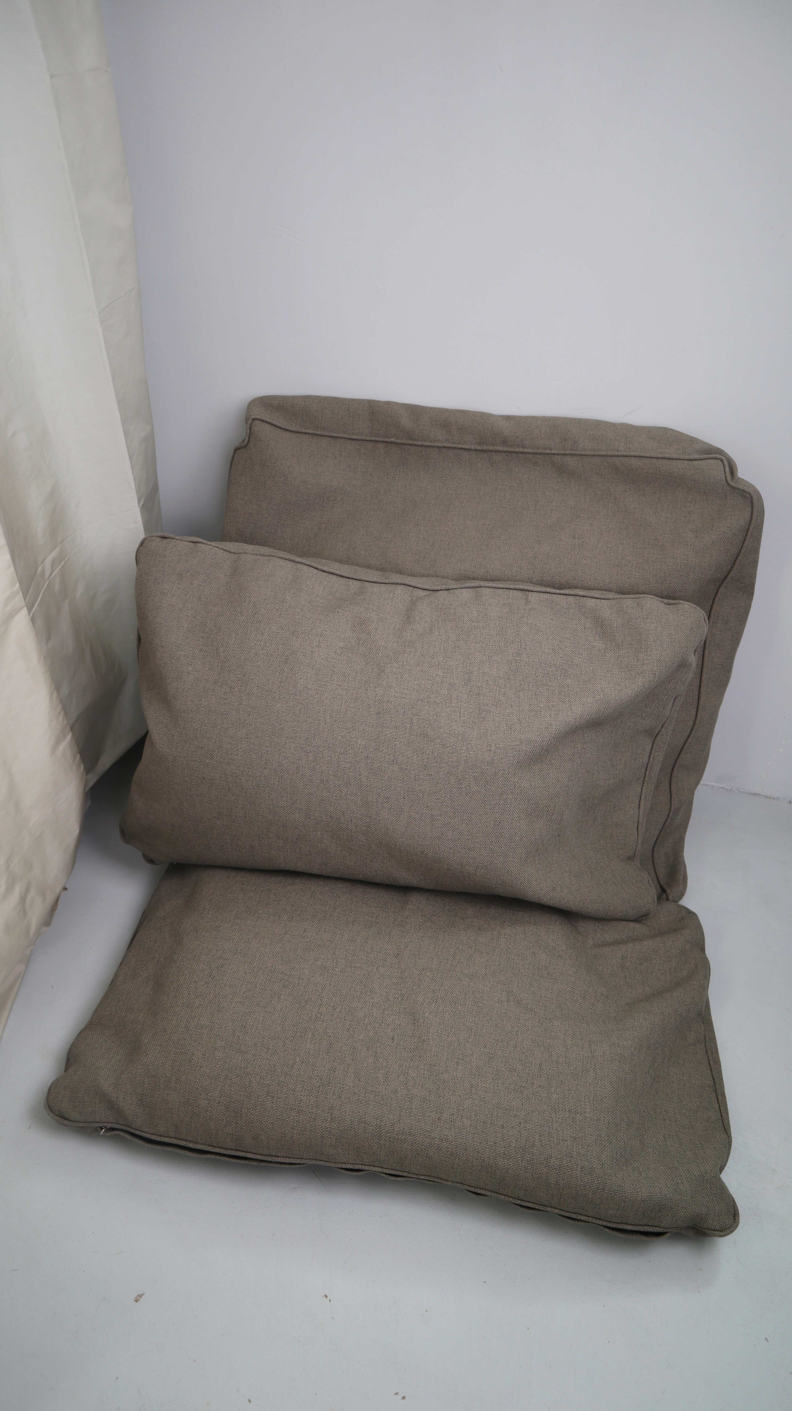 Sunproof Kissen Outdoorkissen braun Sitzkissen Bootskissen 4 Stück