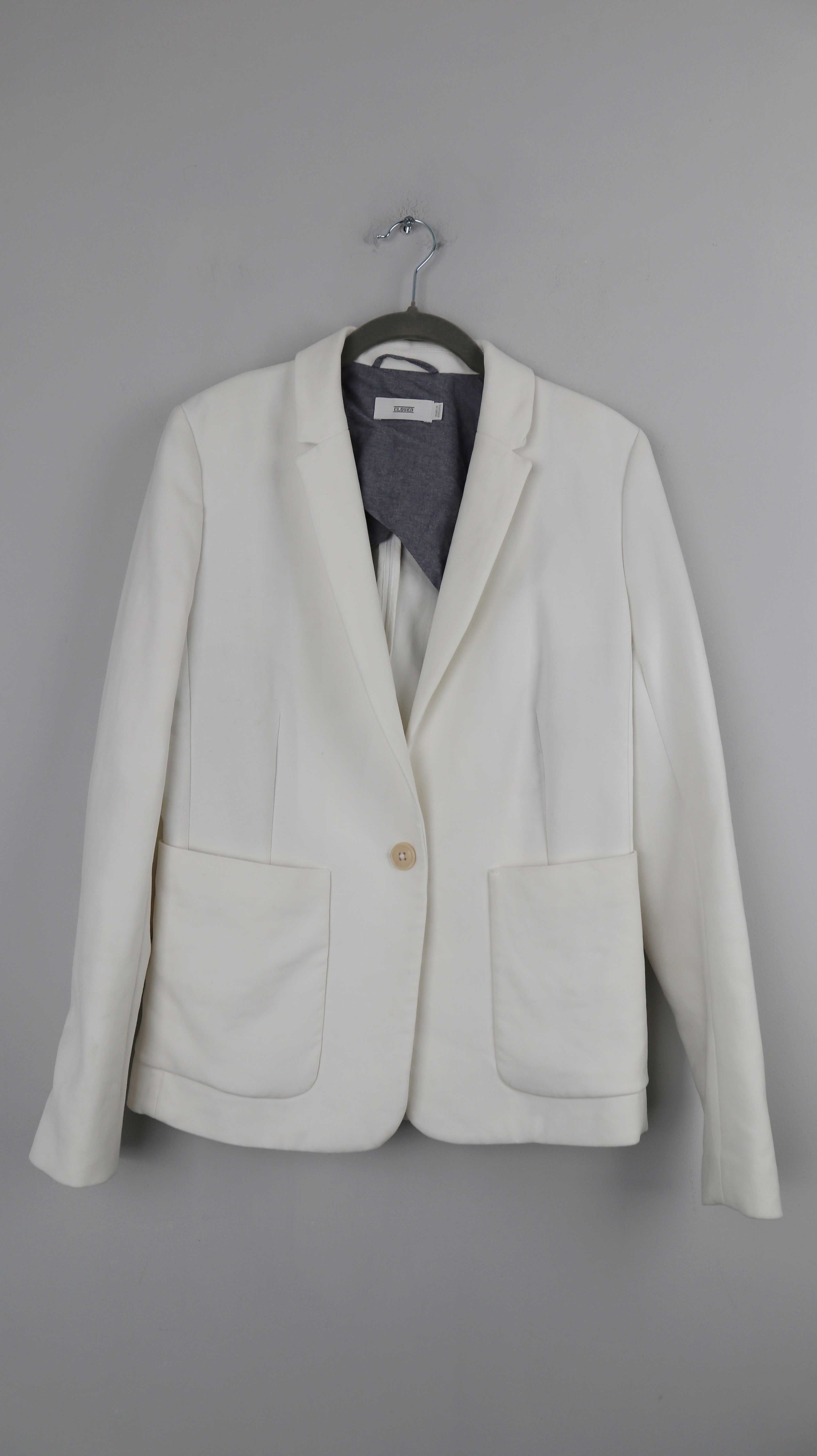 Closed Blazer Weiß Weiss 38 M Jacke einfarbig Jacke Business basic