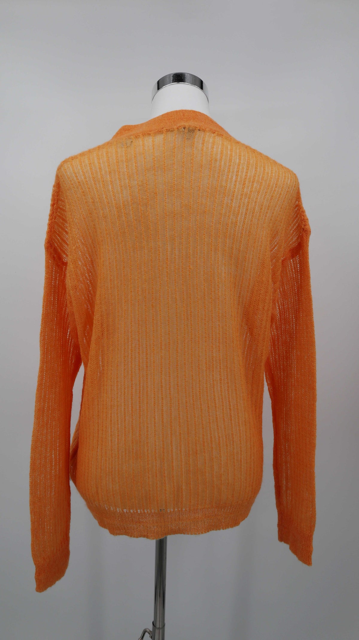 Scotch & Soda Cardigan Orange 38 M Wolle Mohair Strickjacke geknöpft