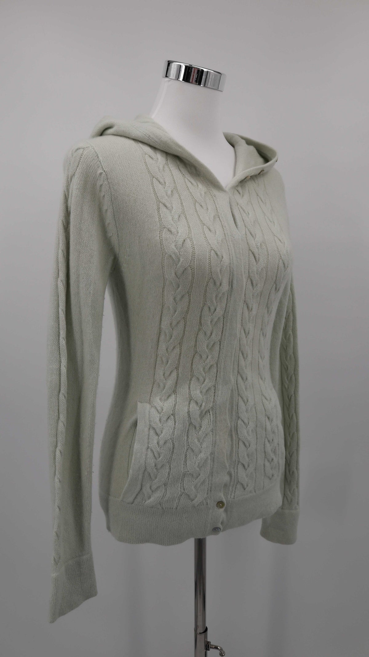 Eickhoff Königsallee Strickjacke Cardigan Cashmere 36 S grün mint Kaschmir