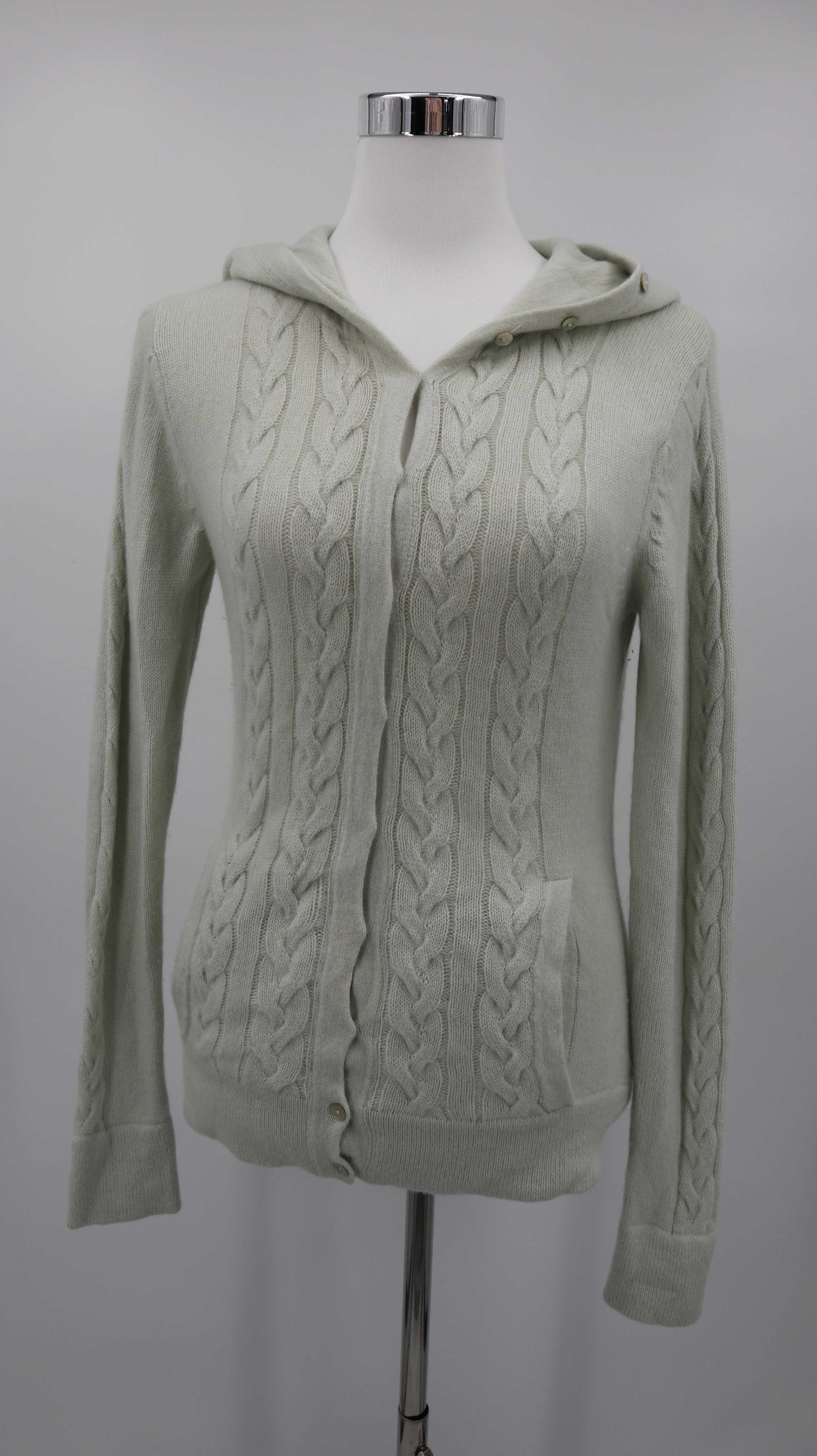 Eickhoff Königsallee Strickjacke Cardigan Cashmere 36 S grün mint Kaschmir