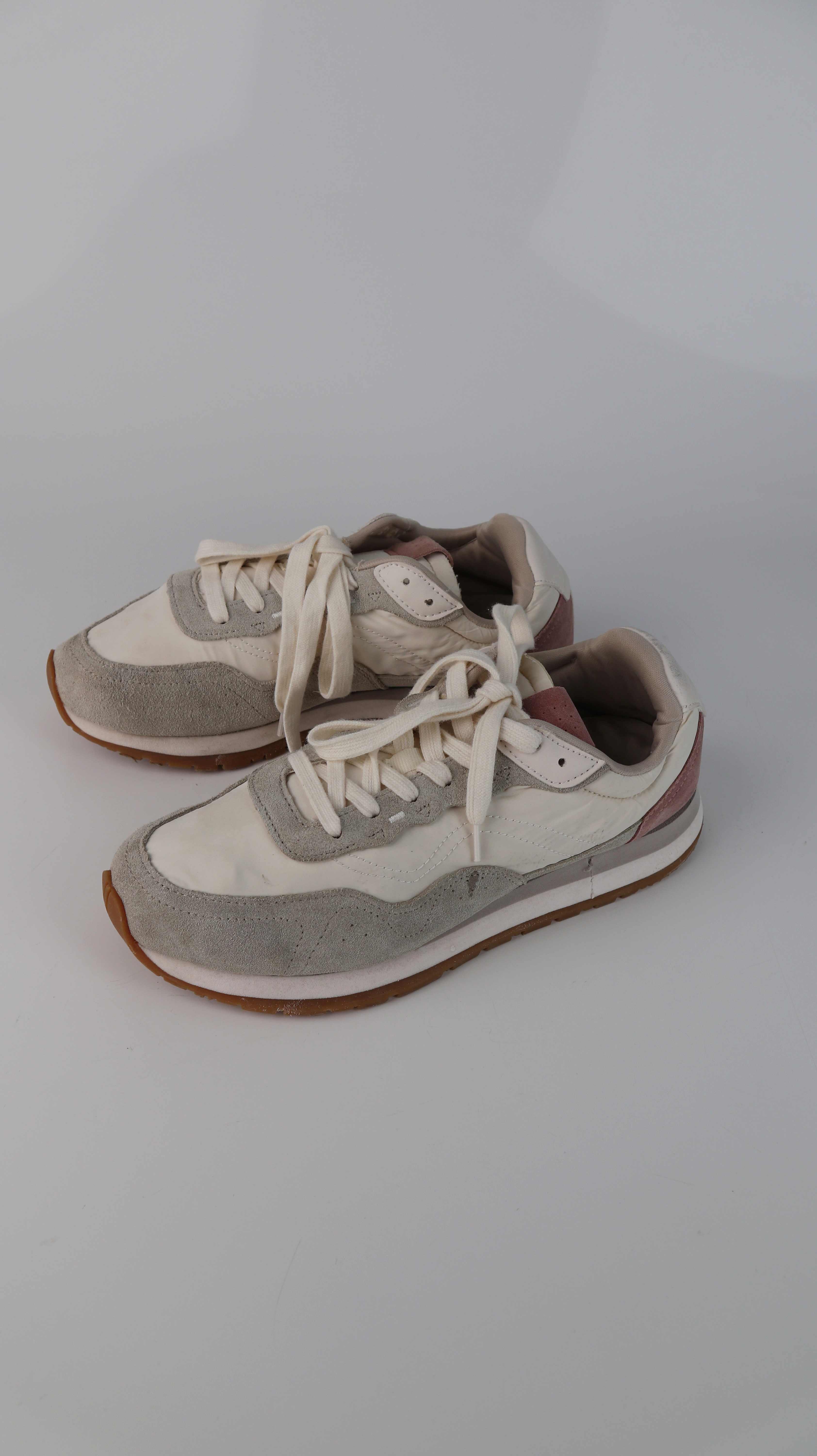 Zara Sneaker Turnschuhe rosa weiß 41 grau