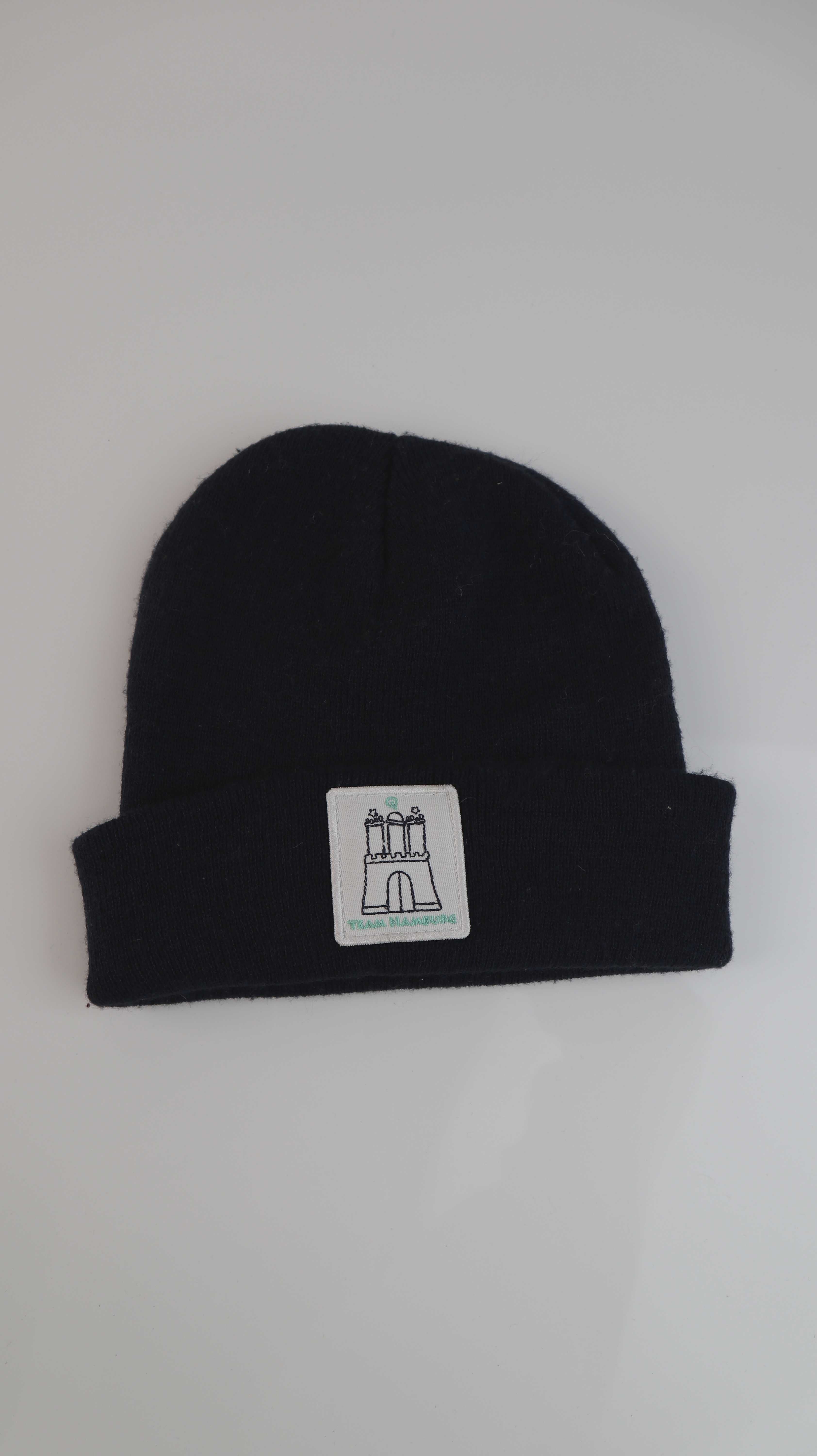 Beanie Mütze Blau Kappe Hamburg