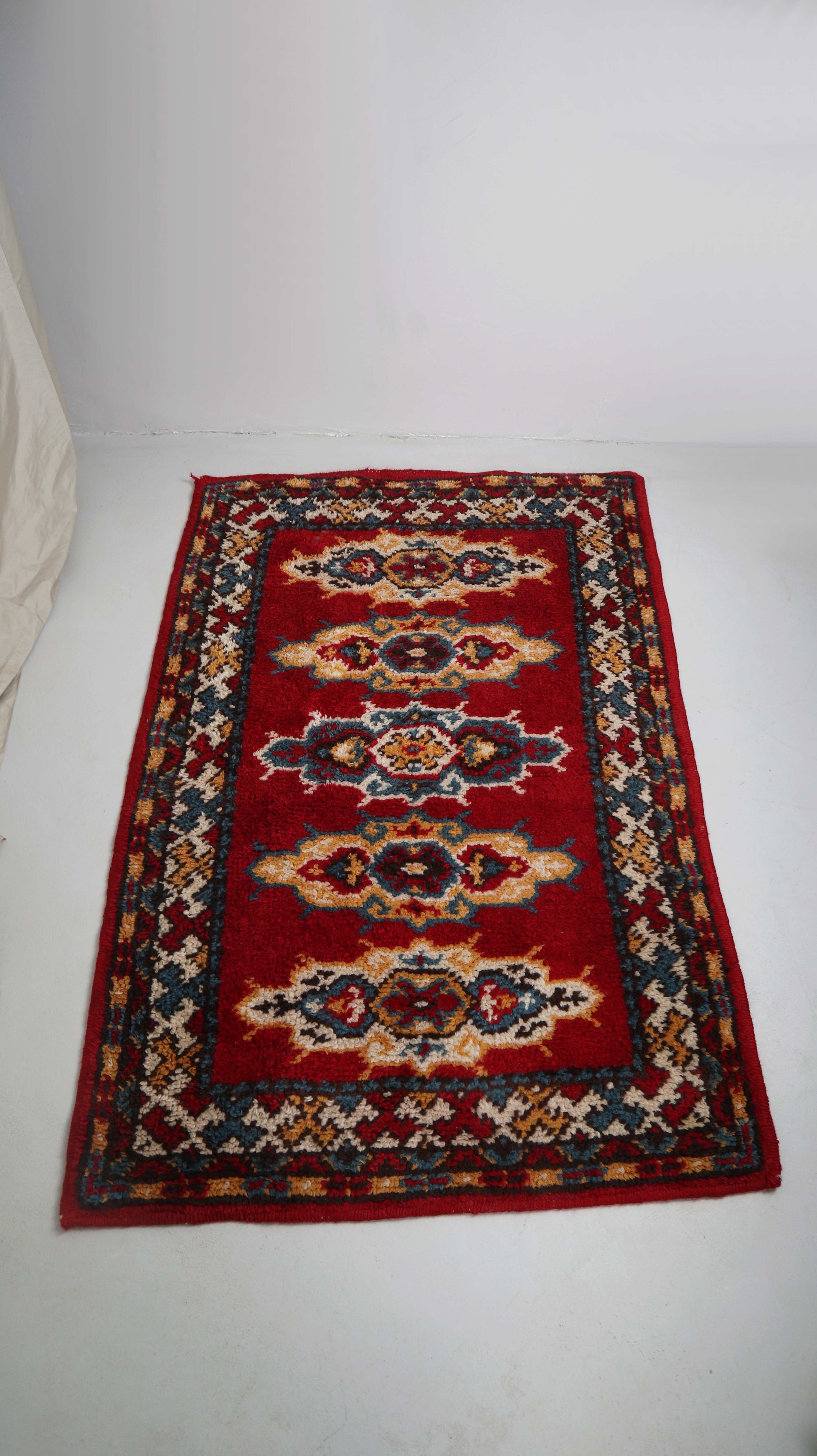 Teppich Teppichboden 150 x 95 rot Orientalisch Persisch Wollteppich Wolle
