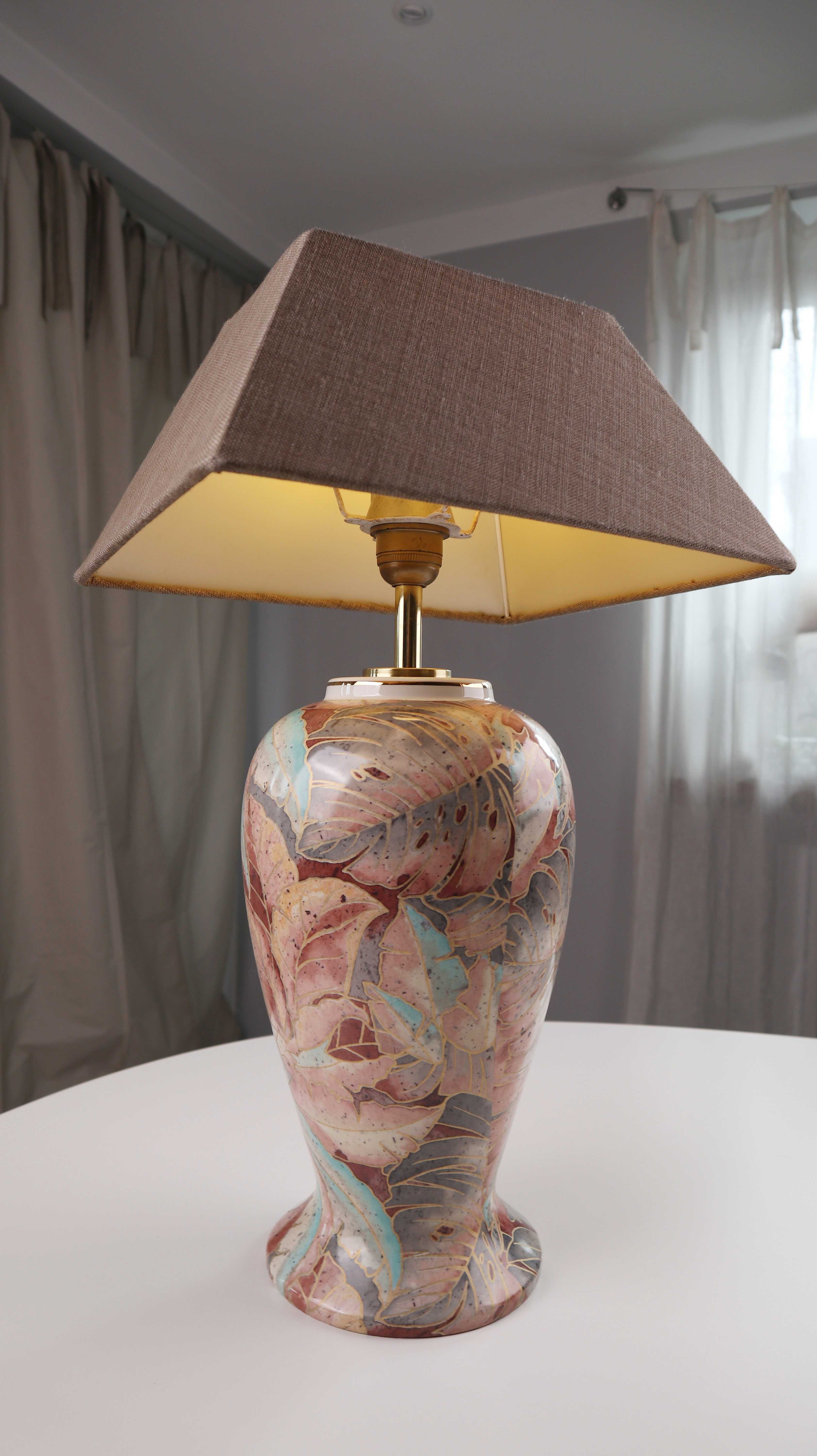 Lampe Tischlampe Stehlampe Retro Beige rosa 90s Abstrakt