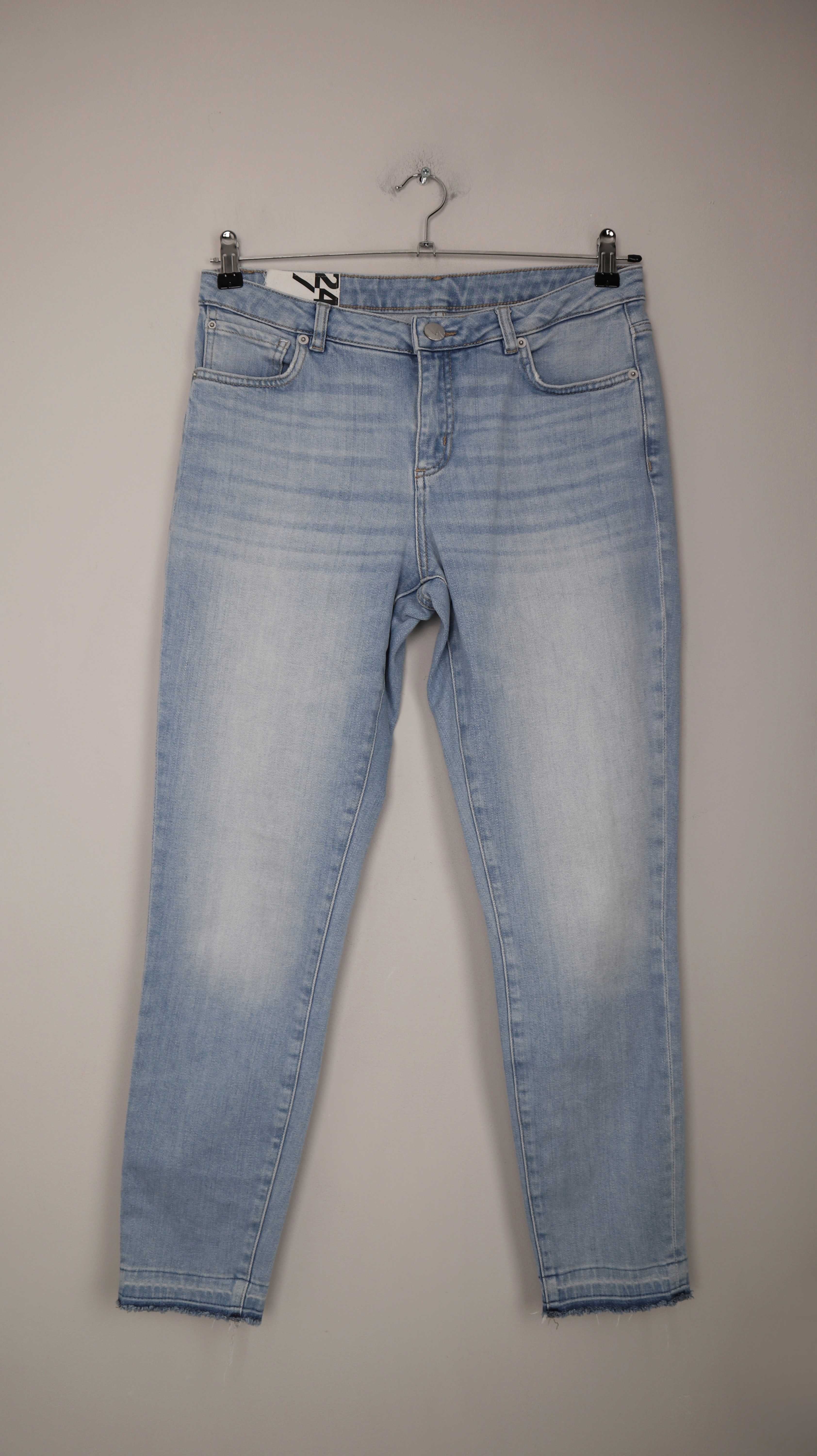 Opus Hose Jeans blau straight washed hellblau 40 L mid waist