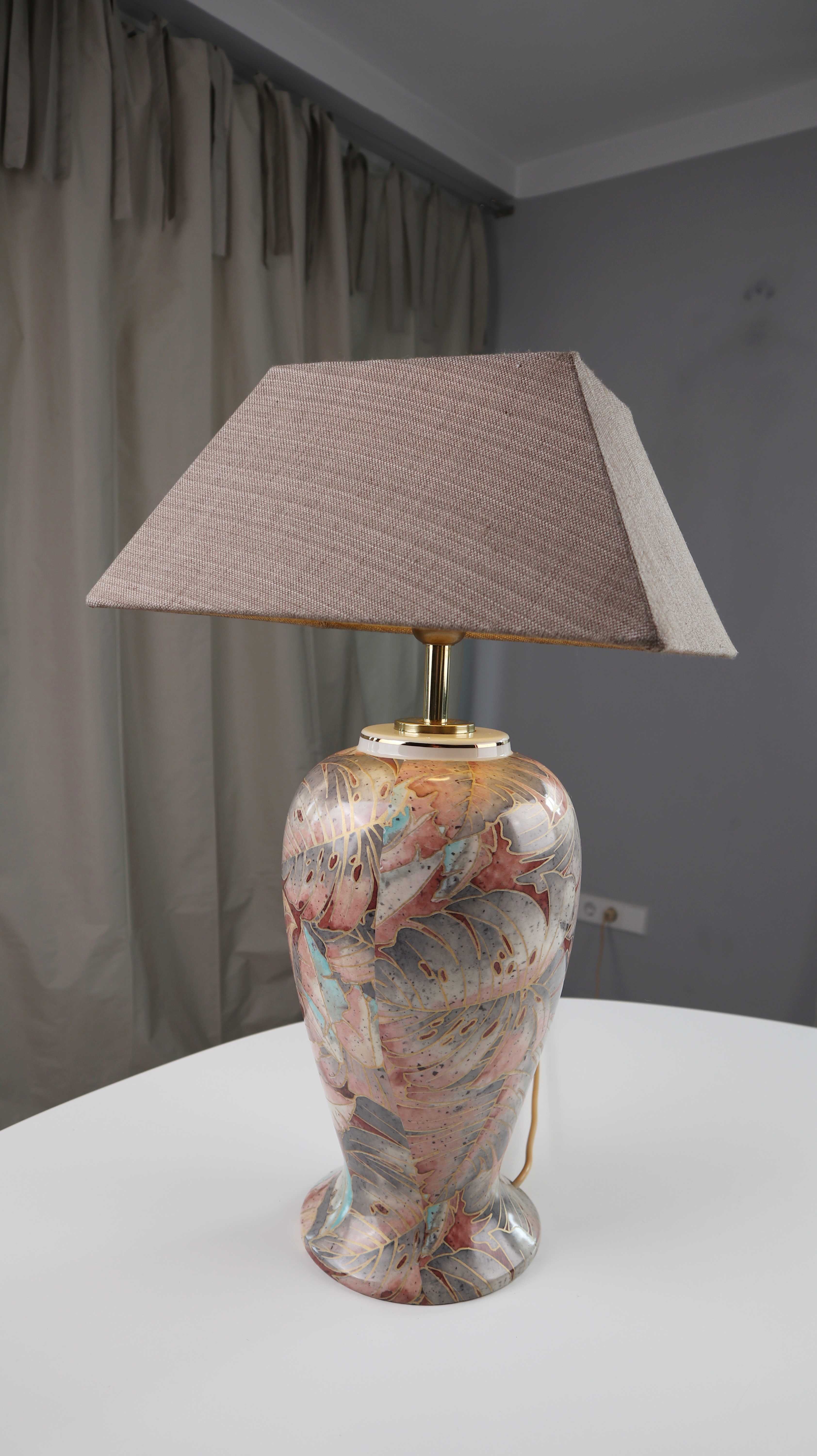 Lampe Tischlampe Stehlampe Retro Beige rosa 90s Abstrakt