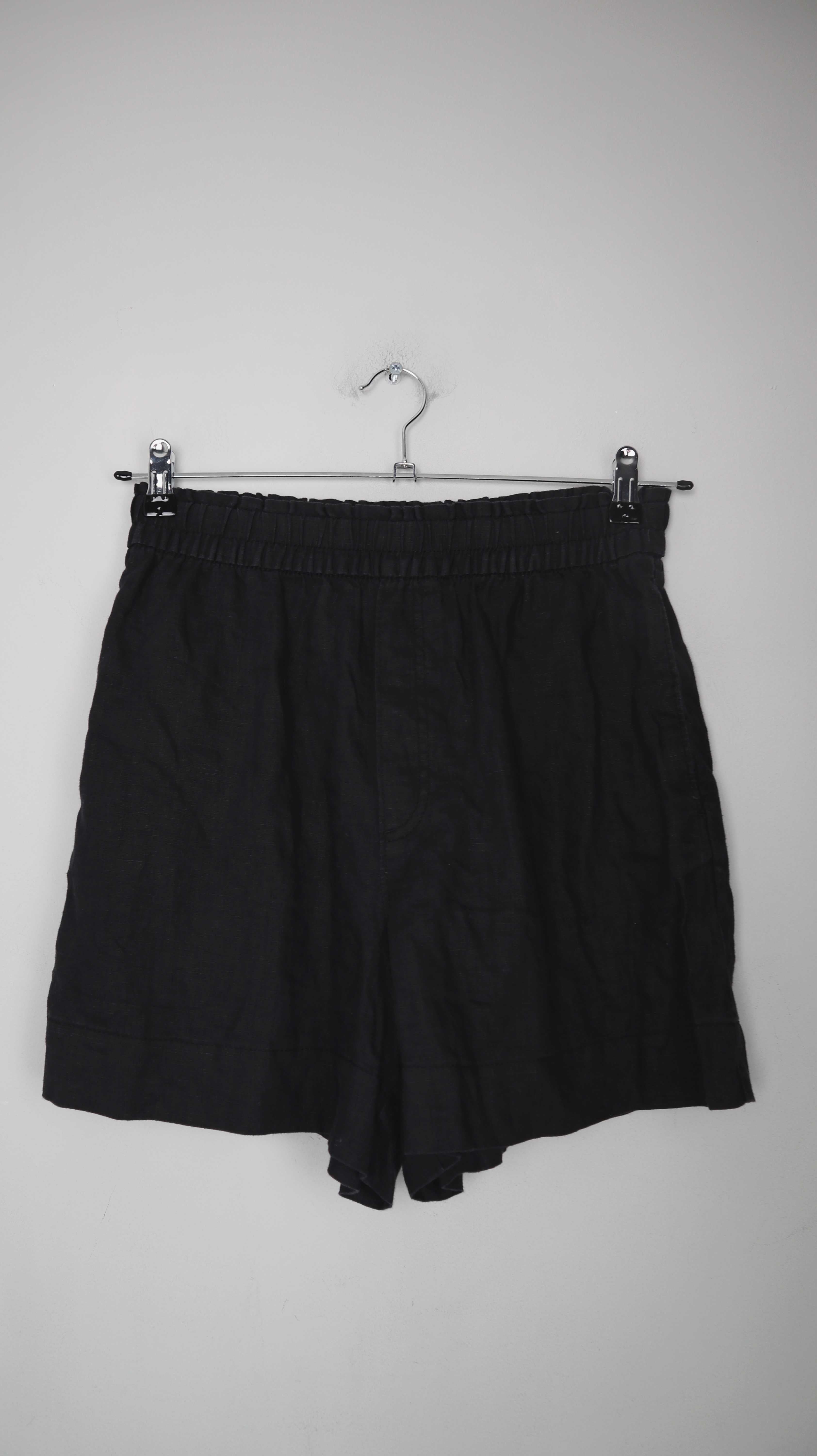 H&M Shorts schwarz Leinen Leinenshorts 36 S kurze Hose