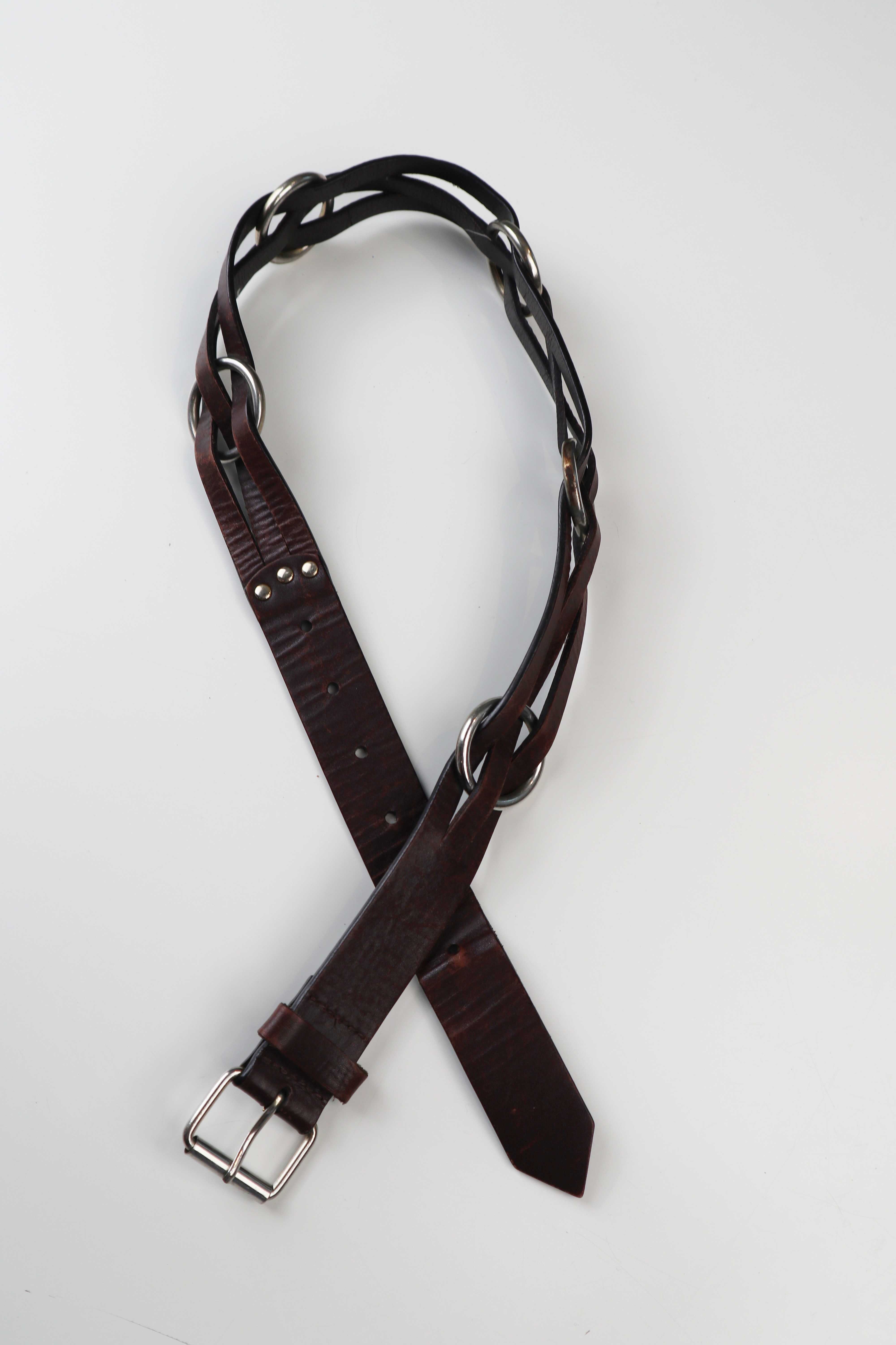 Marks & Spencer Ledergürtel Taillengürtel Braun Leder S Ringe