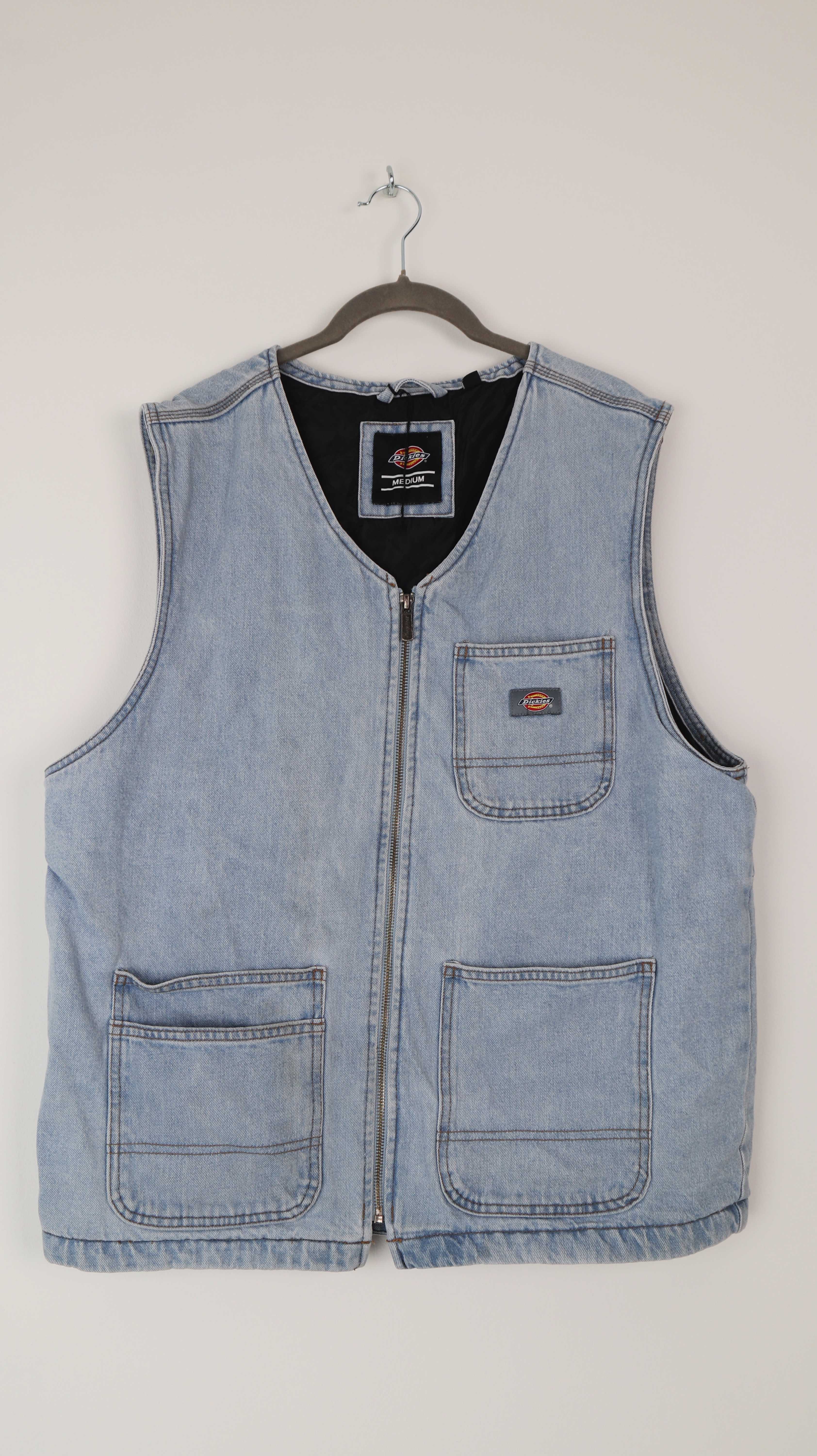 Dickies Weste Jeans Jeansweste Jeans Denim 38 M blau Light Wash SMR Vest