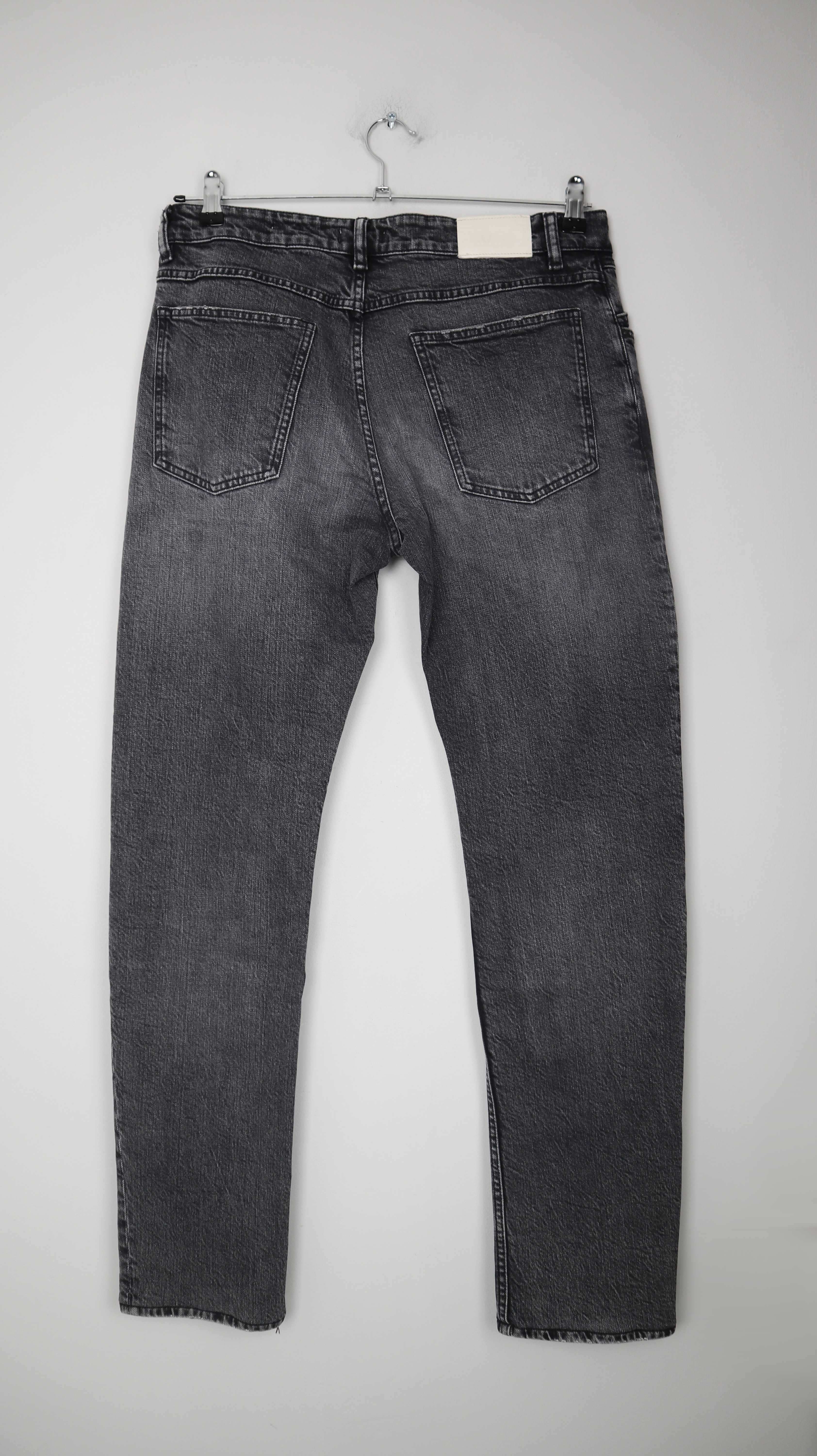 Closed Hose Grau 36 straight fit Unity slim dunkelgrau washed L
