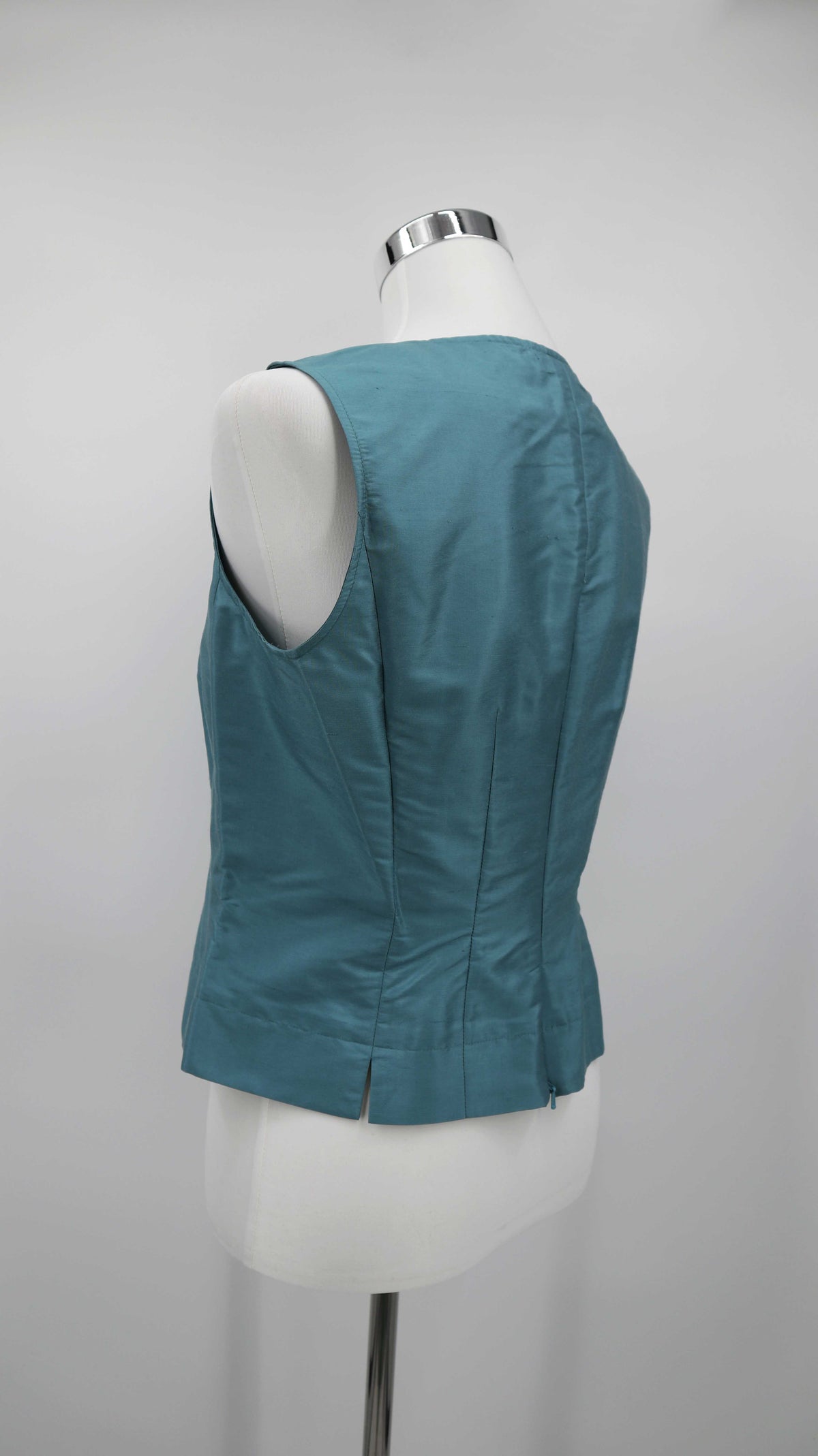 Gina Donna Shirt Seide türkis blau Top Oberteil 46 Etuioberteil 38 M