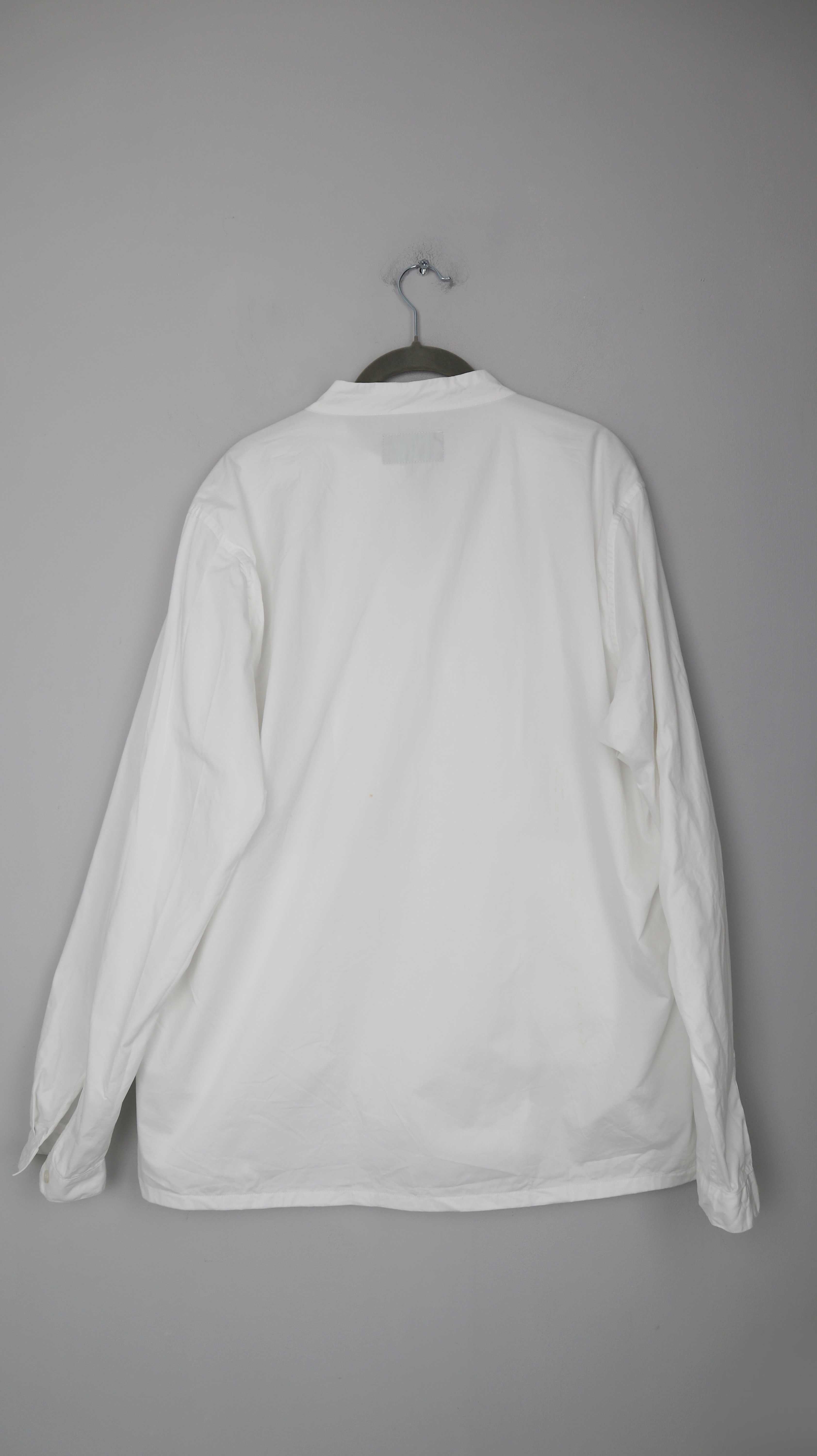 Omen Bluse Hemd weiß Taschen Hemdjacke basic Einheitsgröße