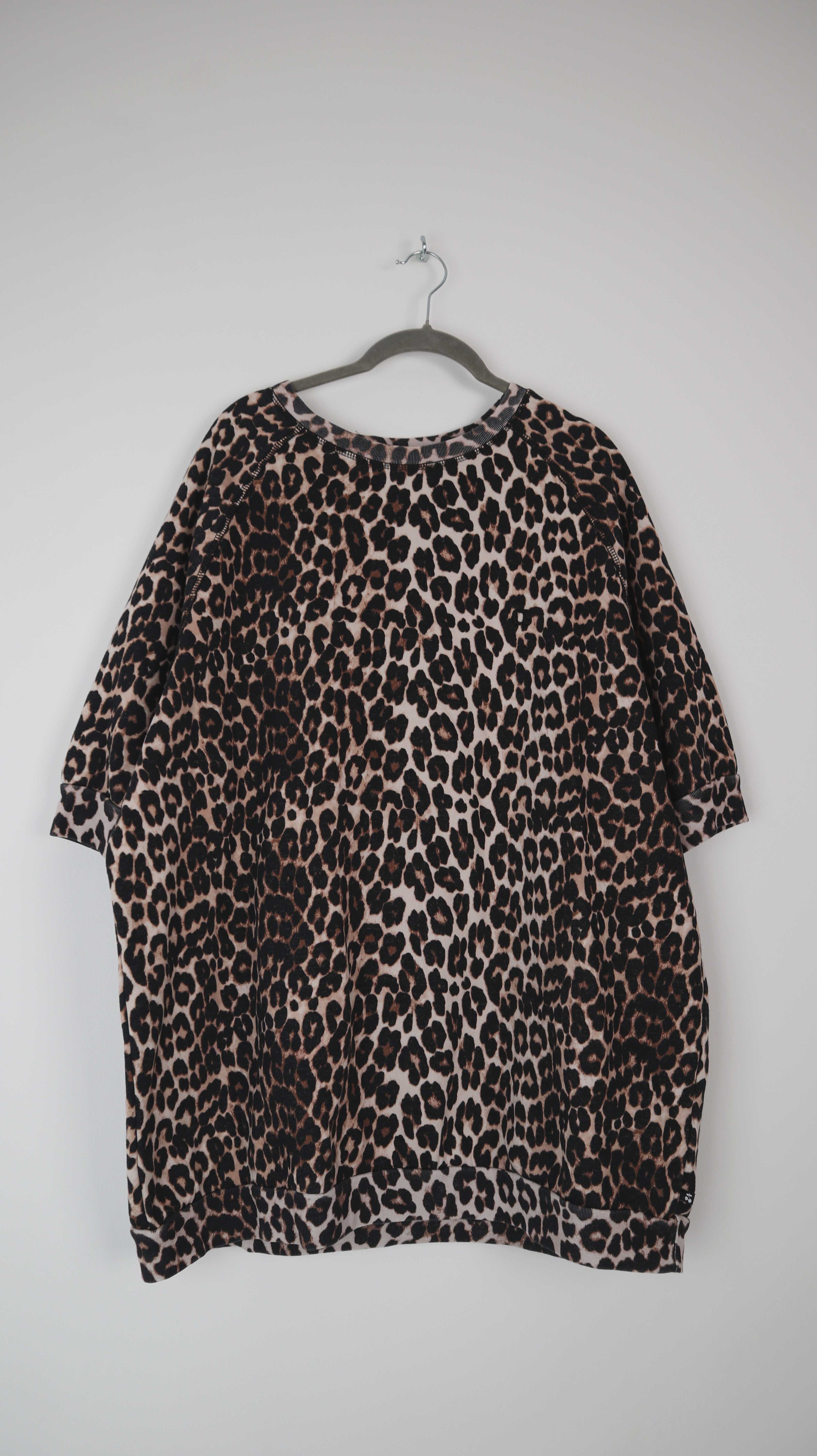 le temps des cerises Pullover Shirt 40 L 38 M Leo Animalprint 3/4 Ärmel