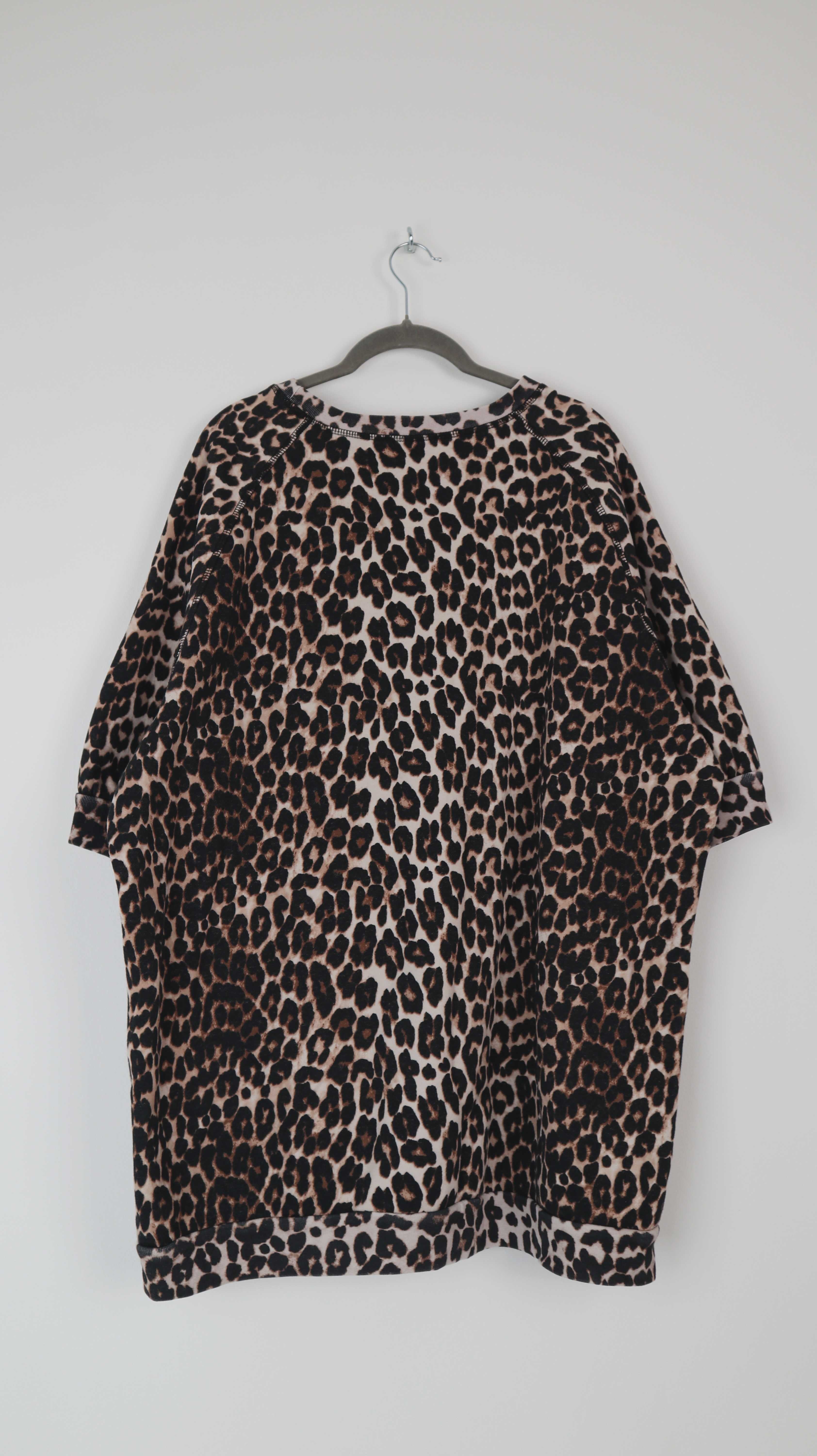 le temps des cerises Pullover Shirt 40 L 38 M Leo Animalprint 3/4 Ärmel