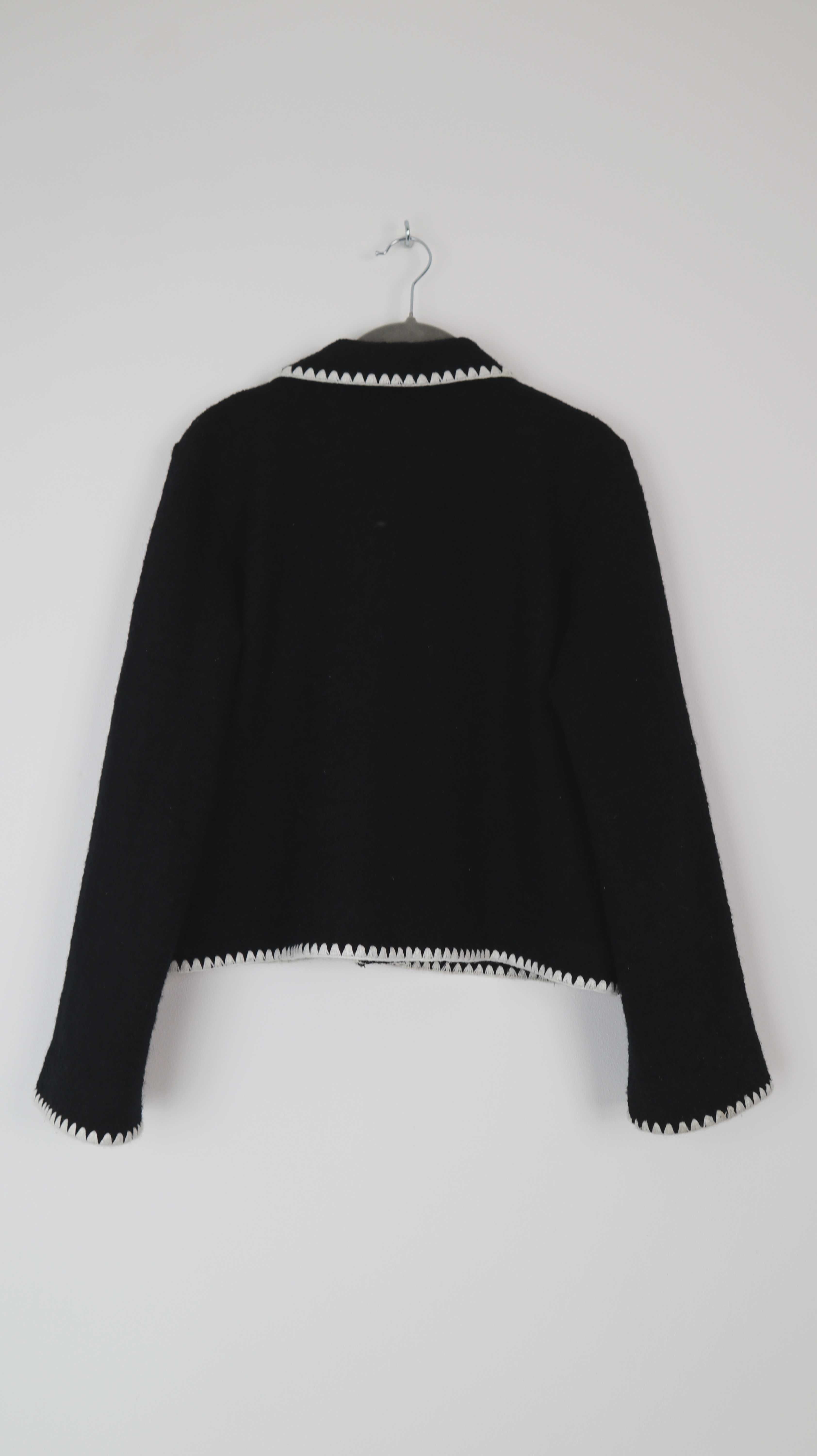 Arket Jacke Strickjacke Cardigan Wolle Wolljacke schwarz 36 S
