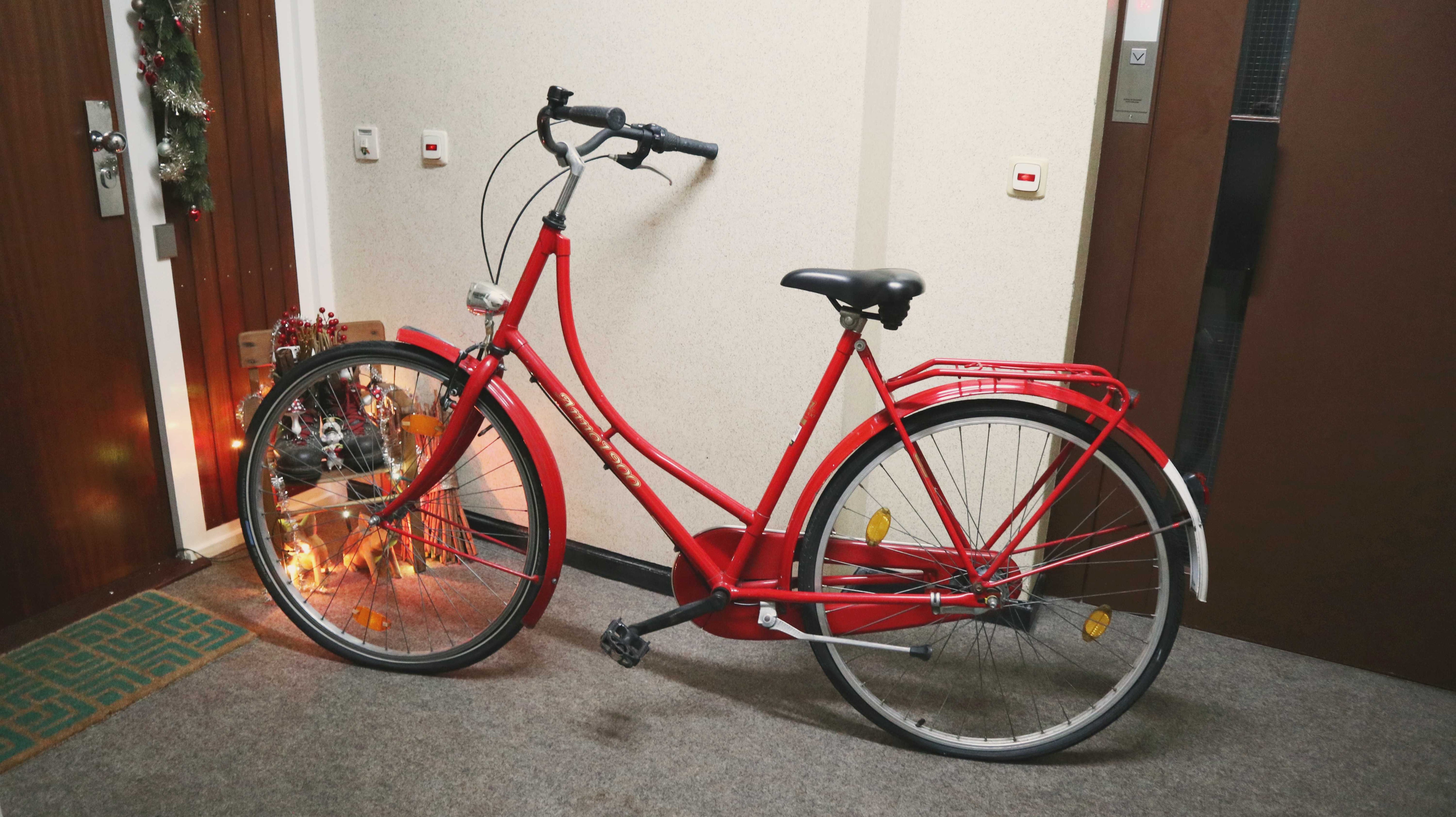 Fahrrad Damenfahrrad Hollandrad rot Nostalgie 28 Zoll Citybike Anno 1900