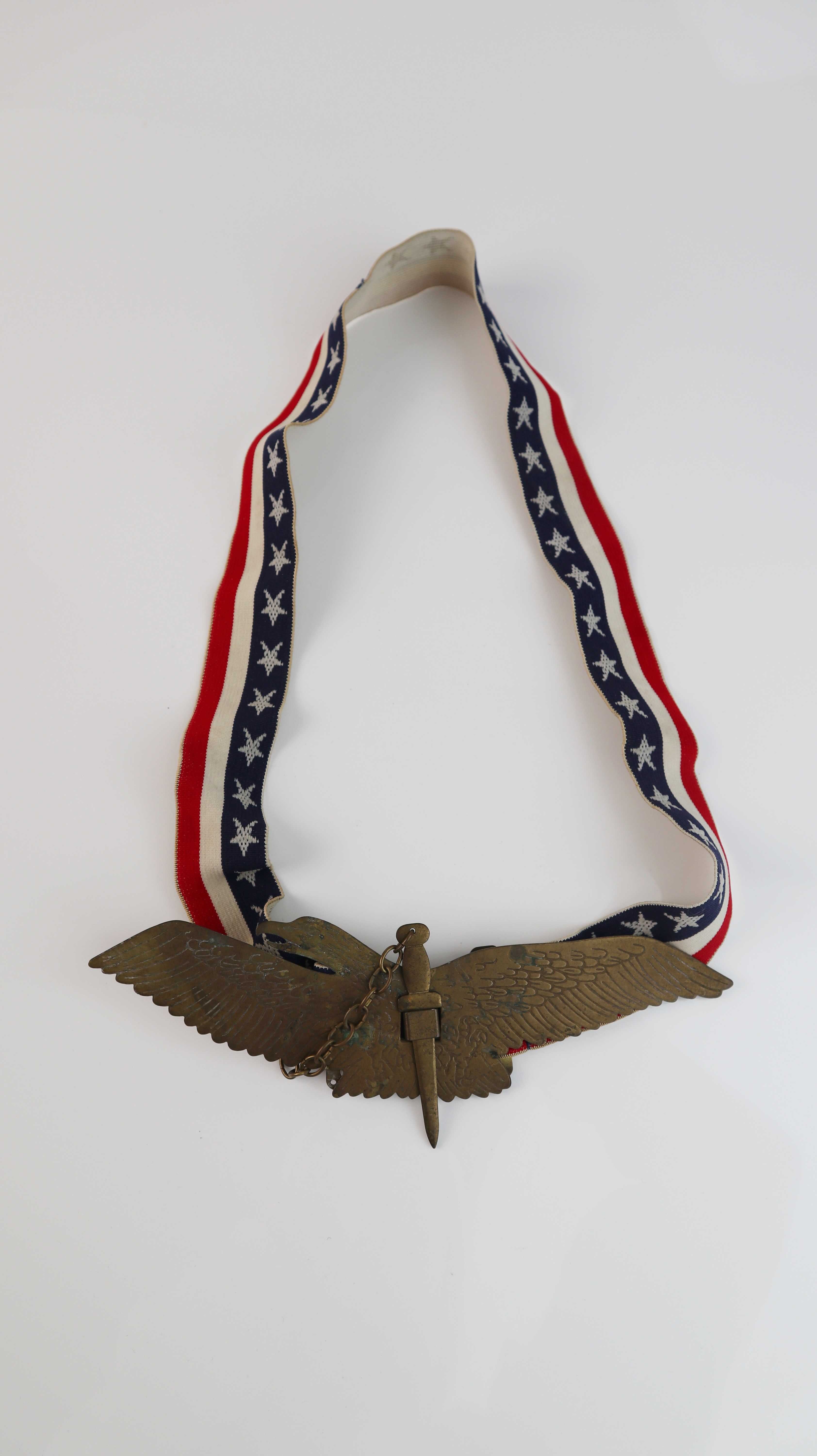 Gürtel Amerikanisch Schnalle true Vintage Adler Gold Flagge USA