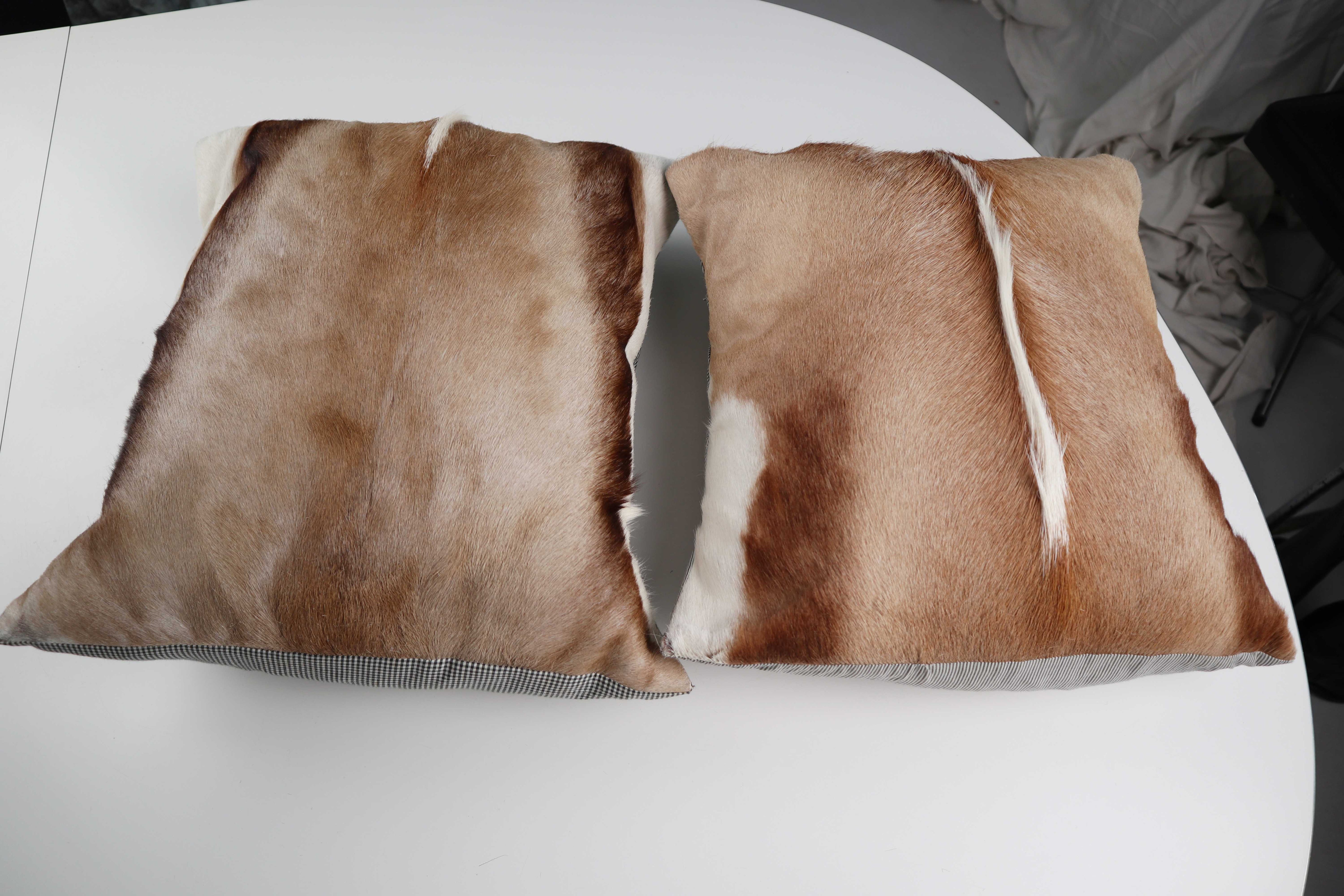 Kissen Fellkissen Antilope Braun 40 x 40 Dekokissen