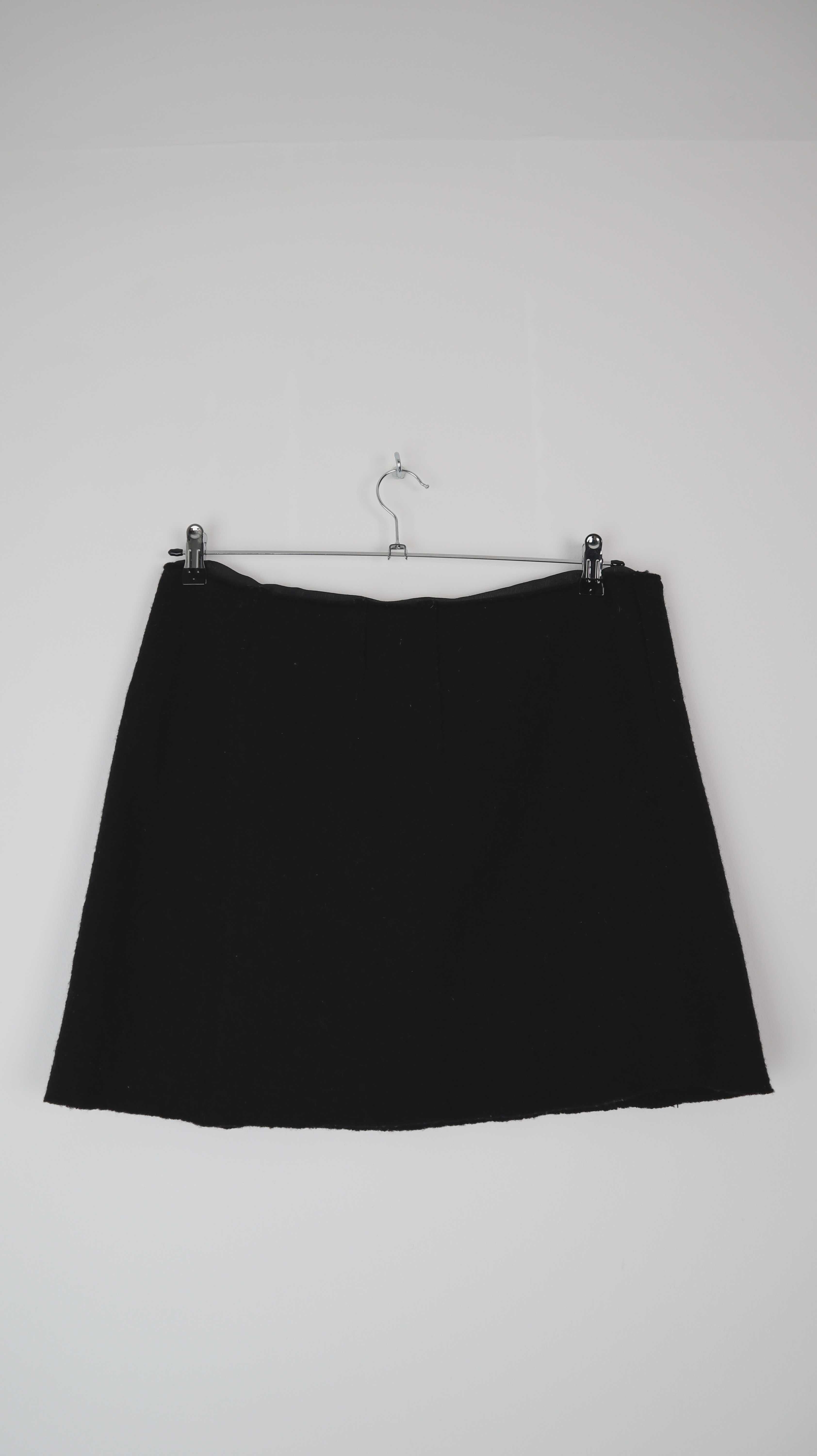 Marc O'Polo Rock schwarz Wolle Wollrock 40 L Mini Minirock Winterrock