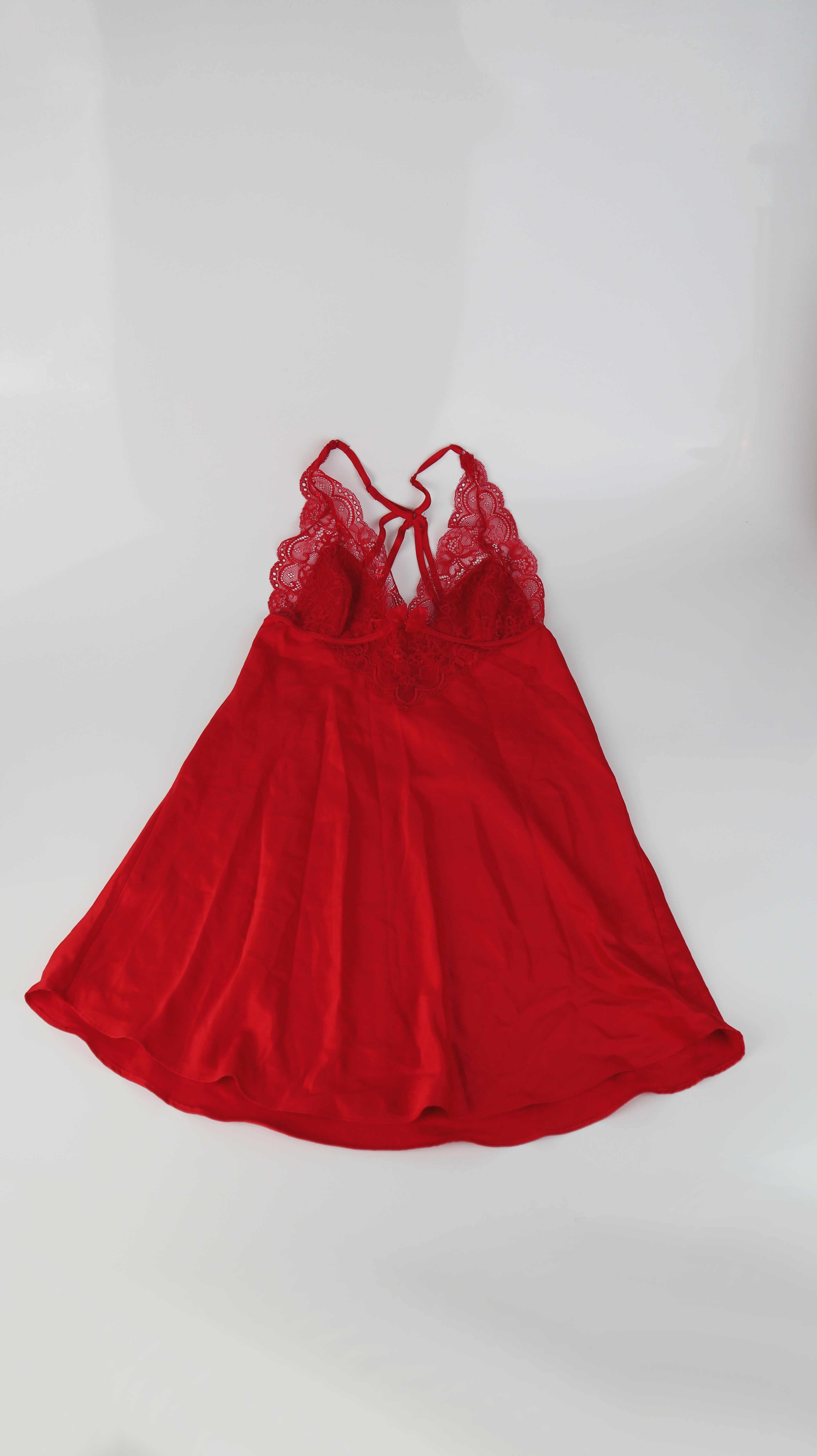 Hunkemöller Negligee Nachthemd rot 38 M