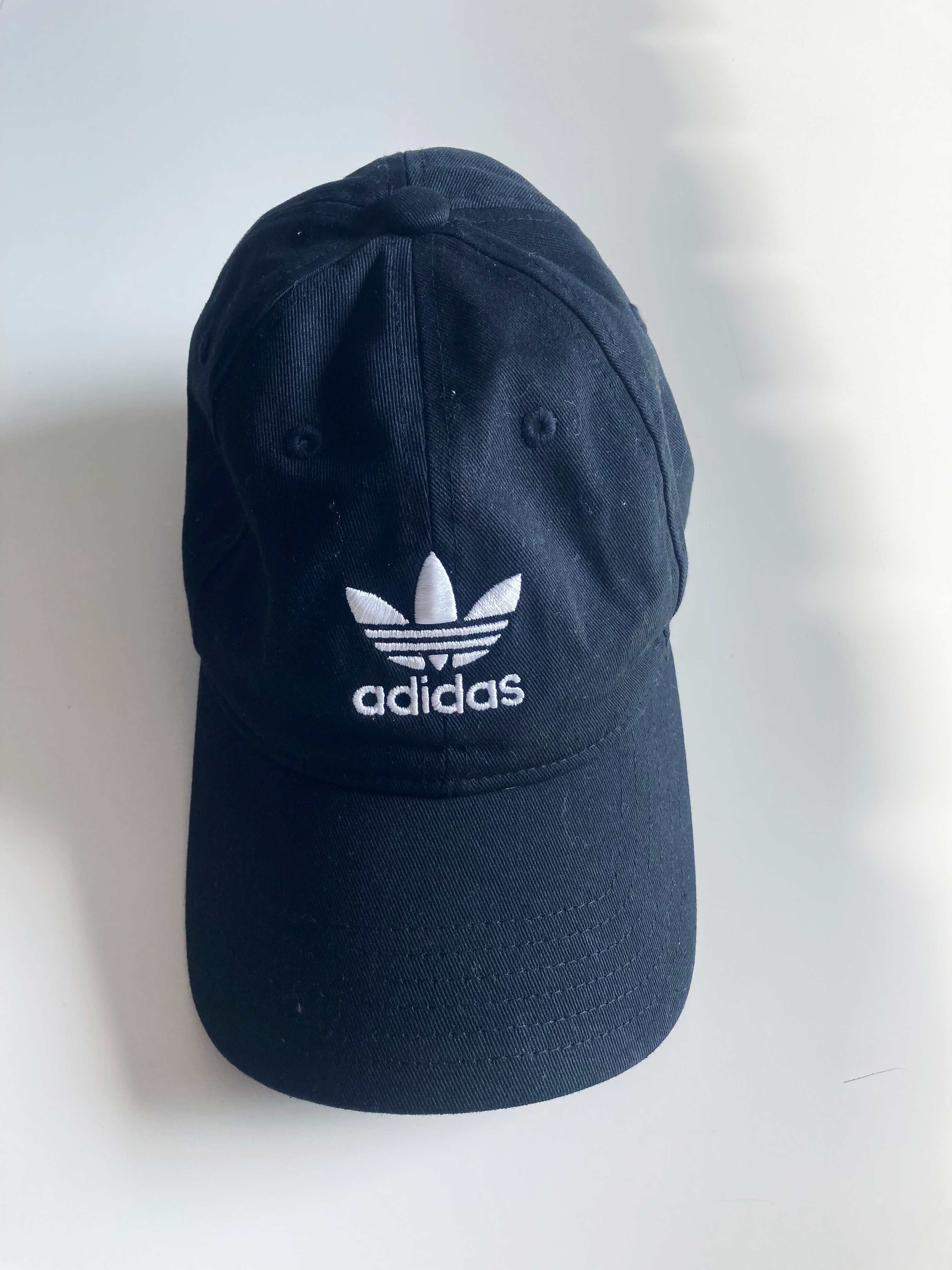 Adidas Cap Kappe Mütze Schiebermütze schwarz weiß
