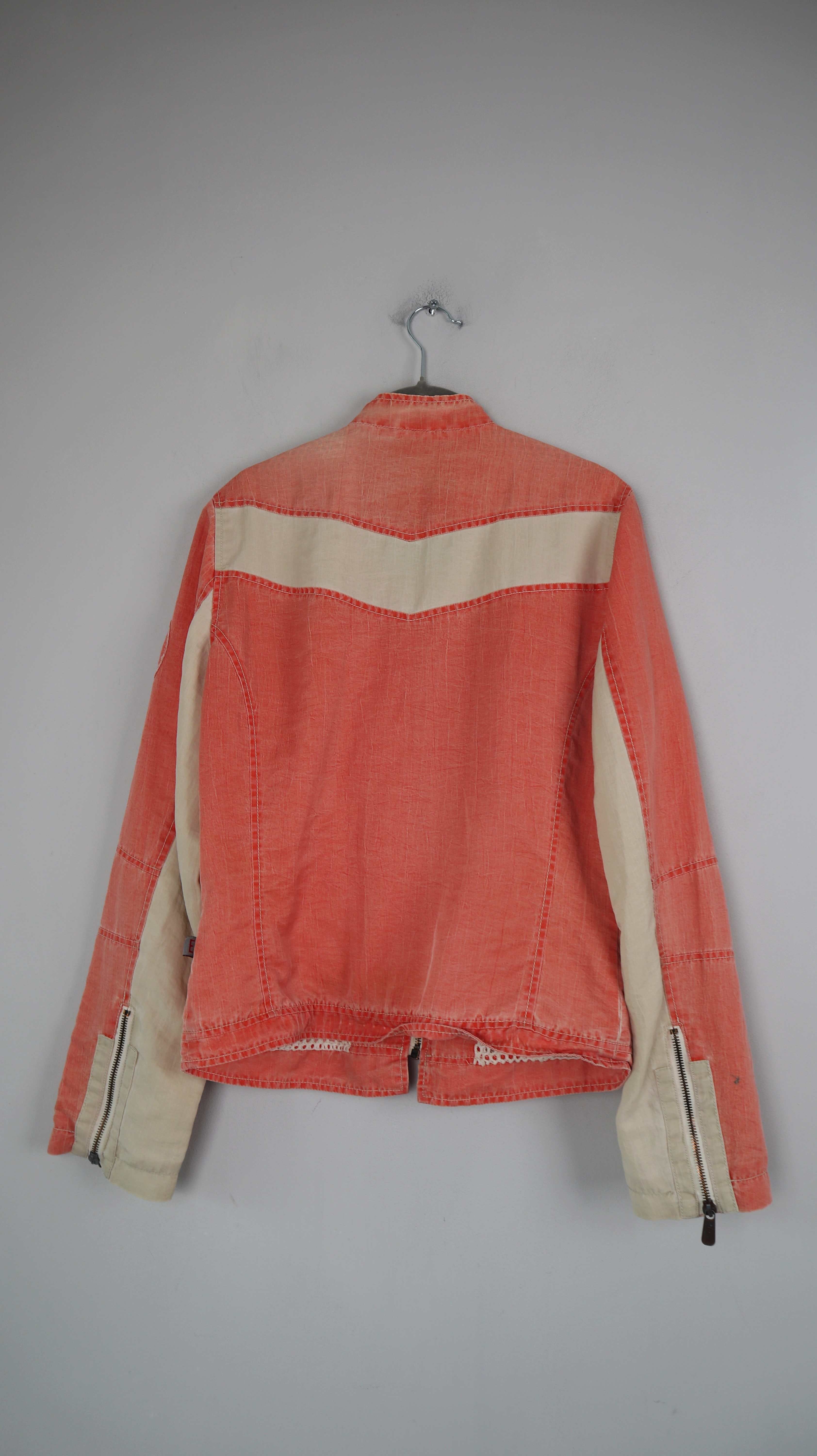 eddy's jackets Jacke Koralle 38 M Bikerjacke Stoff Rehe Hirsch