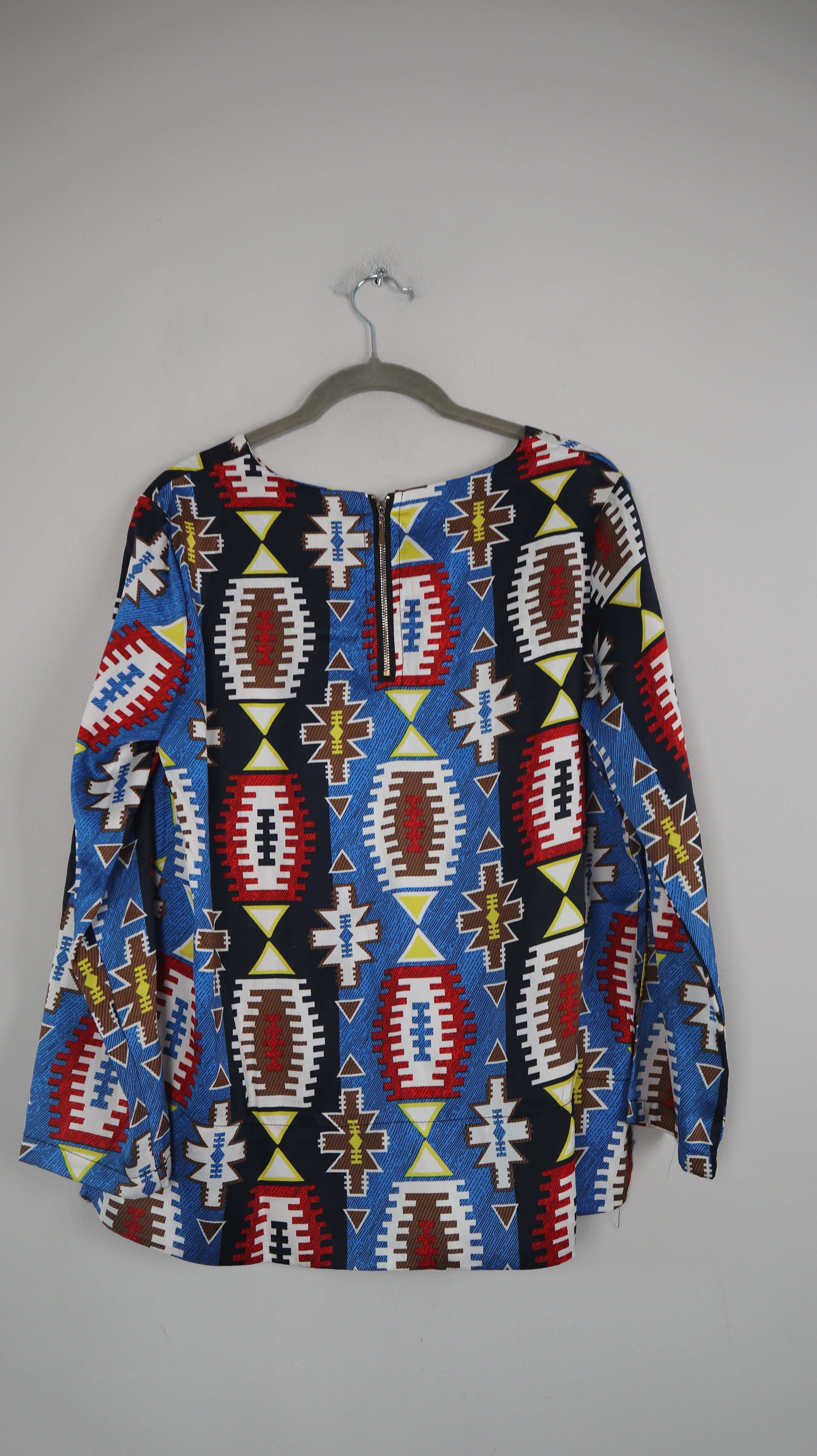 Bluse Hemd 40 L Aztekenmuster 38 M gemustert