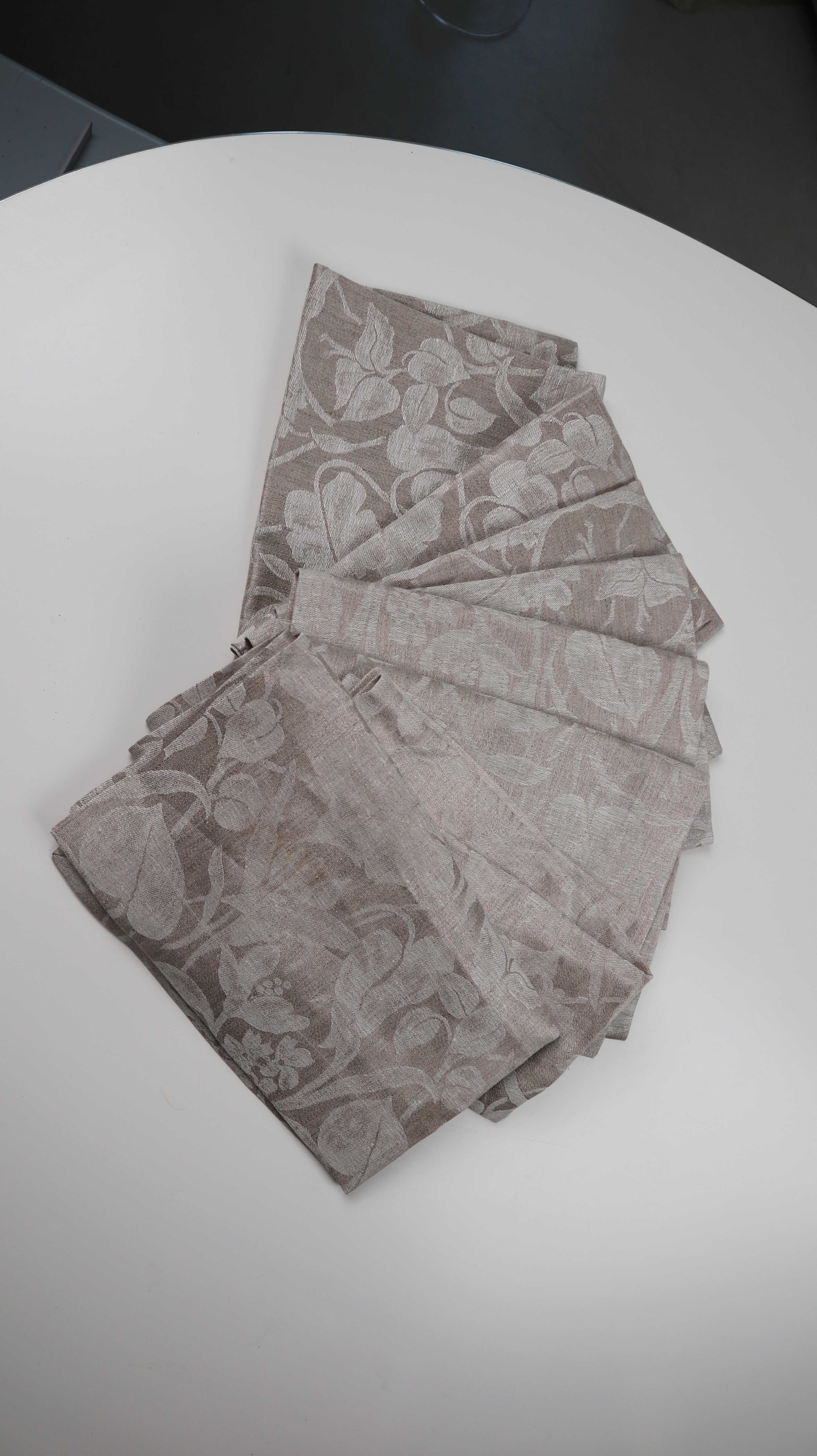 Dibbern Leinentischsets Tischset Creme Beige 50 x 50 8 Stück Serviette