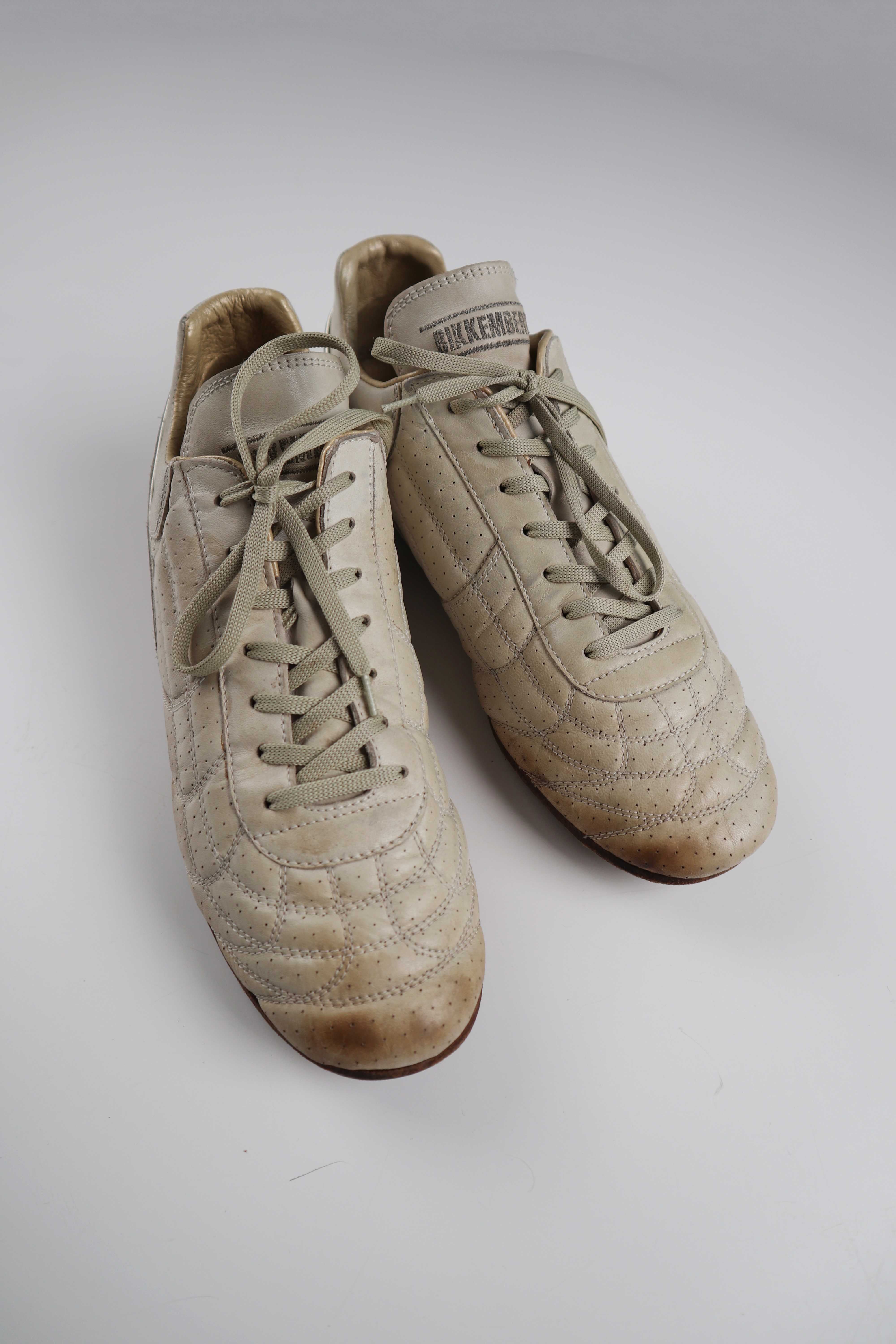 Bikkembergs Sneaker 41 Turnschuhe 90s Beige Ledersneaker