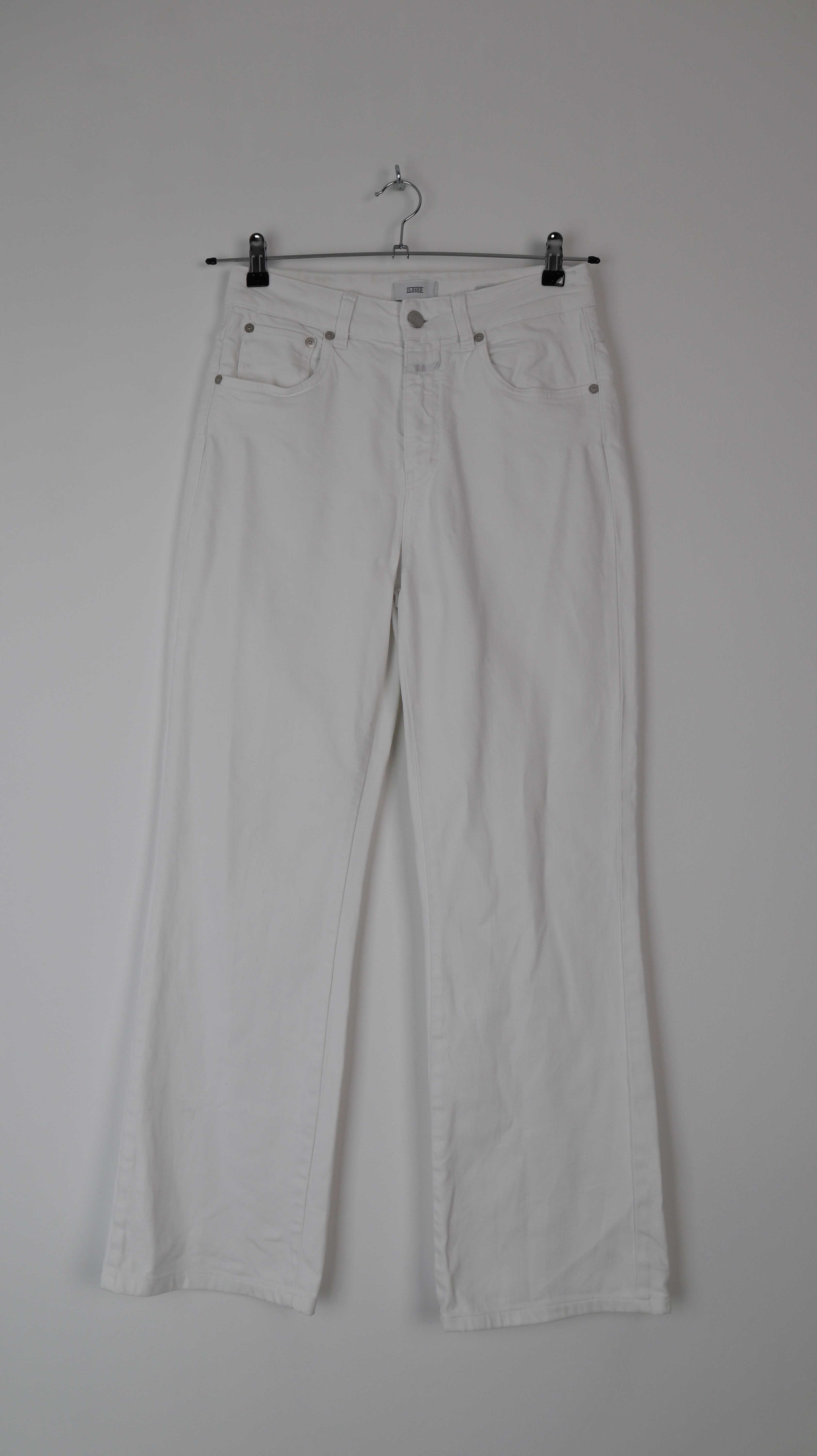 Closed Hose Leaf weiß 29 38 M straight leg Jeans weiss