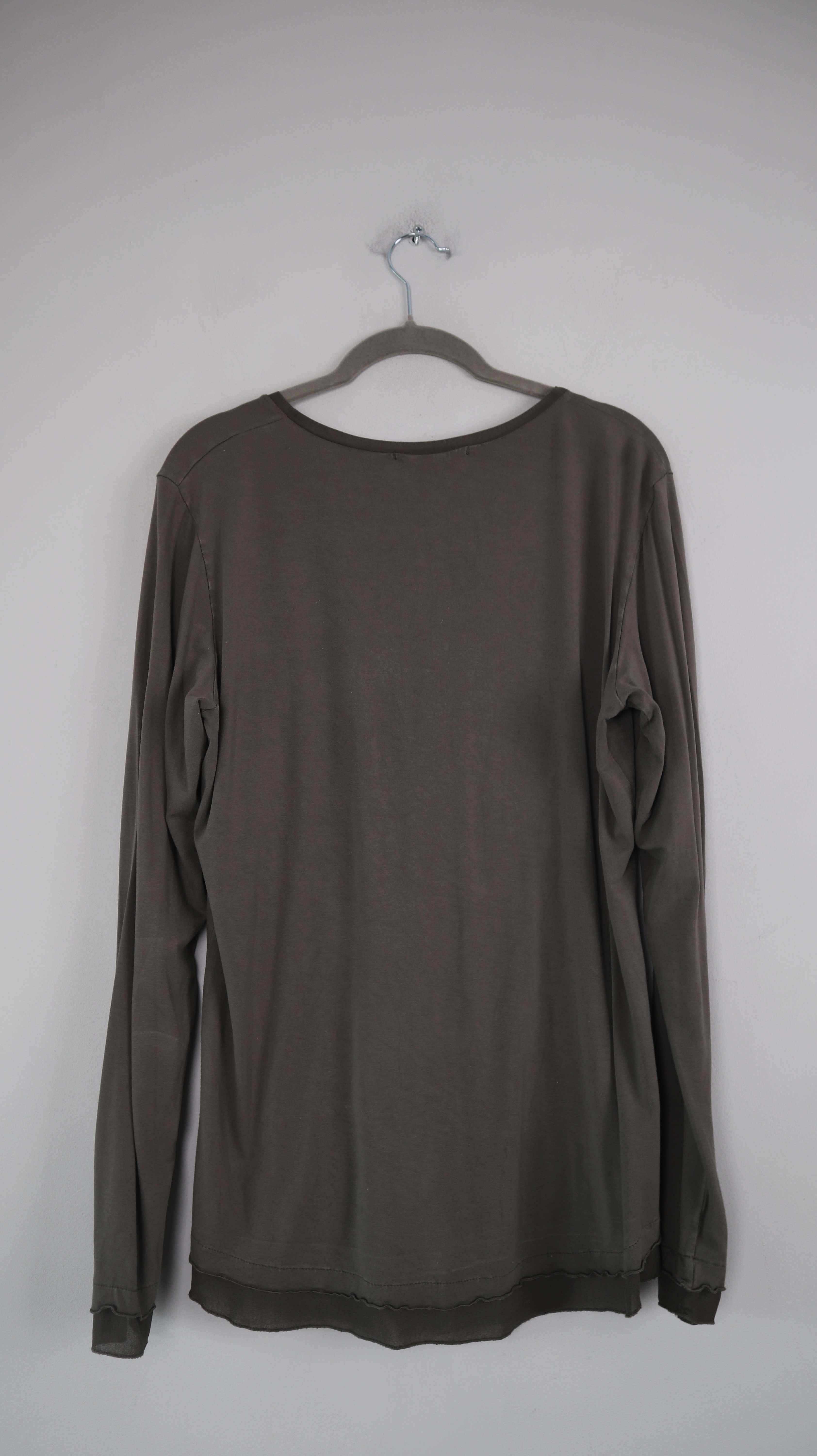 Tandem Shirt Longsleeve khaki grün Olivgrün 40 L Pullover