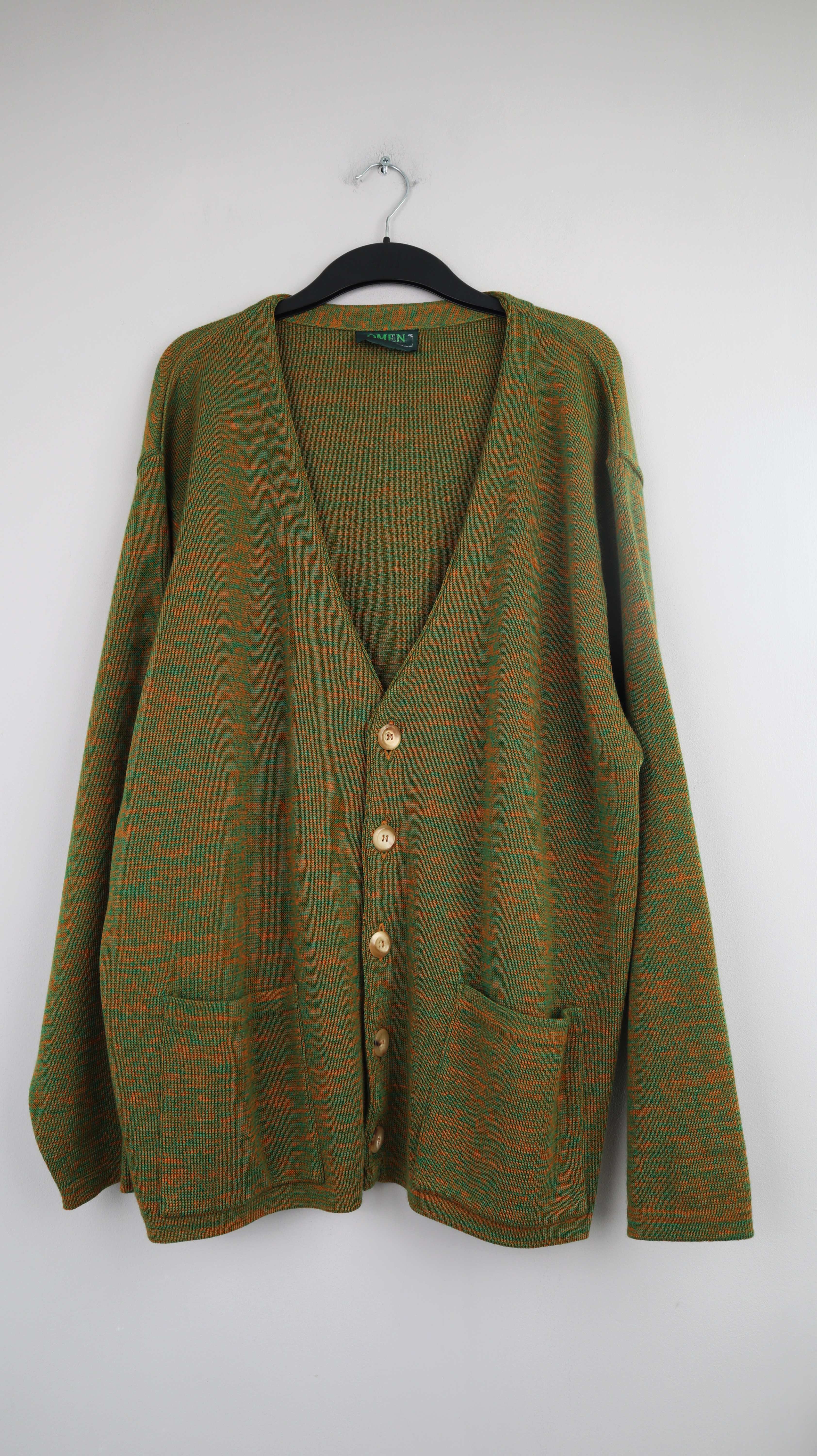 Omen Jacke Grün Strickjacke Schurwolle Einheitsgröße Handmade Hamburg