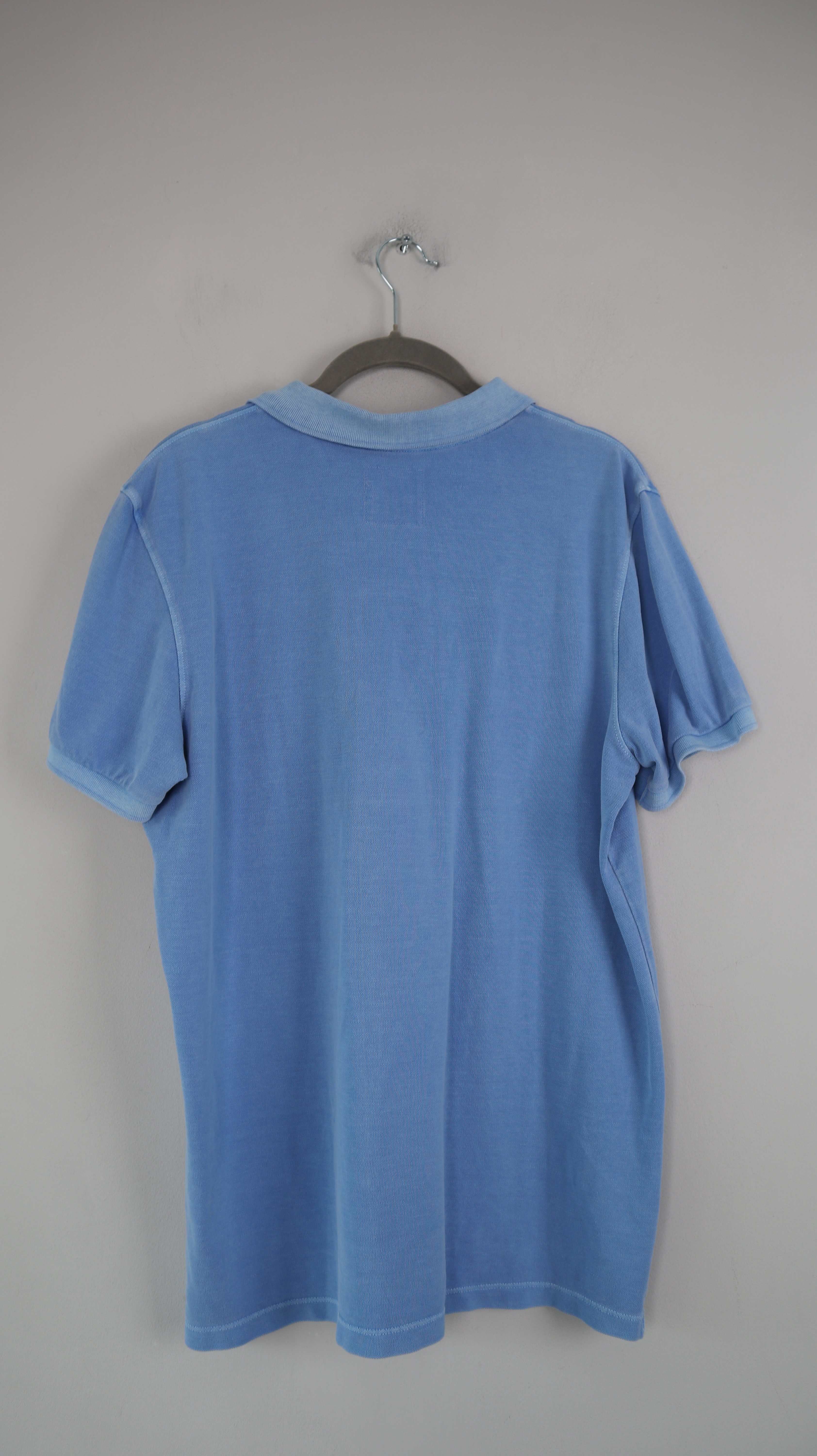 Marc O'Polo Shirt Poloshirt Blau M basic einfarbig Oberteil