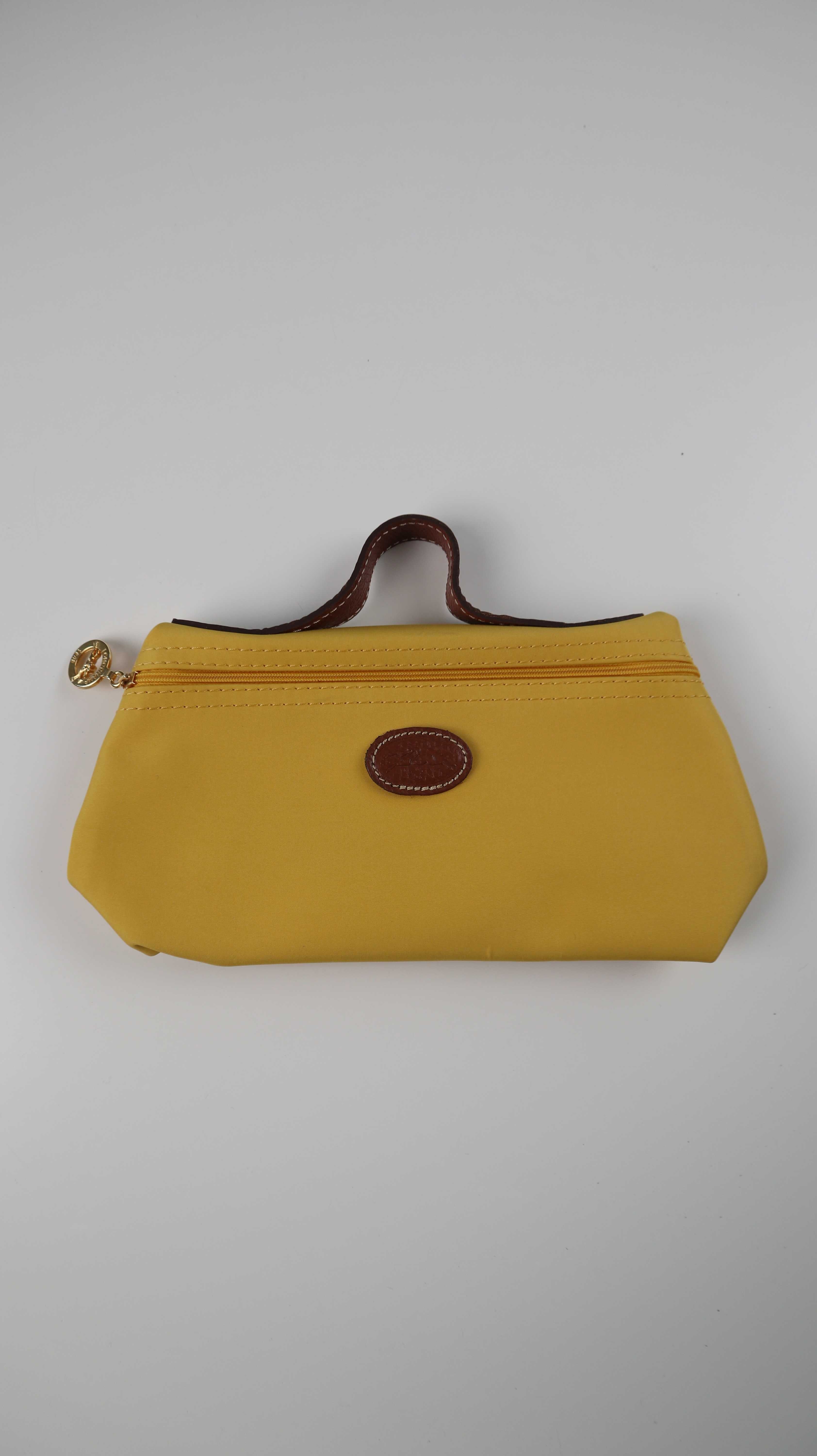 Longchamp Etui Mäppchen Gelb Le Pliage Mostarda Kosmetiktasche Tasche