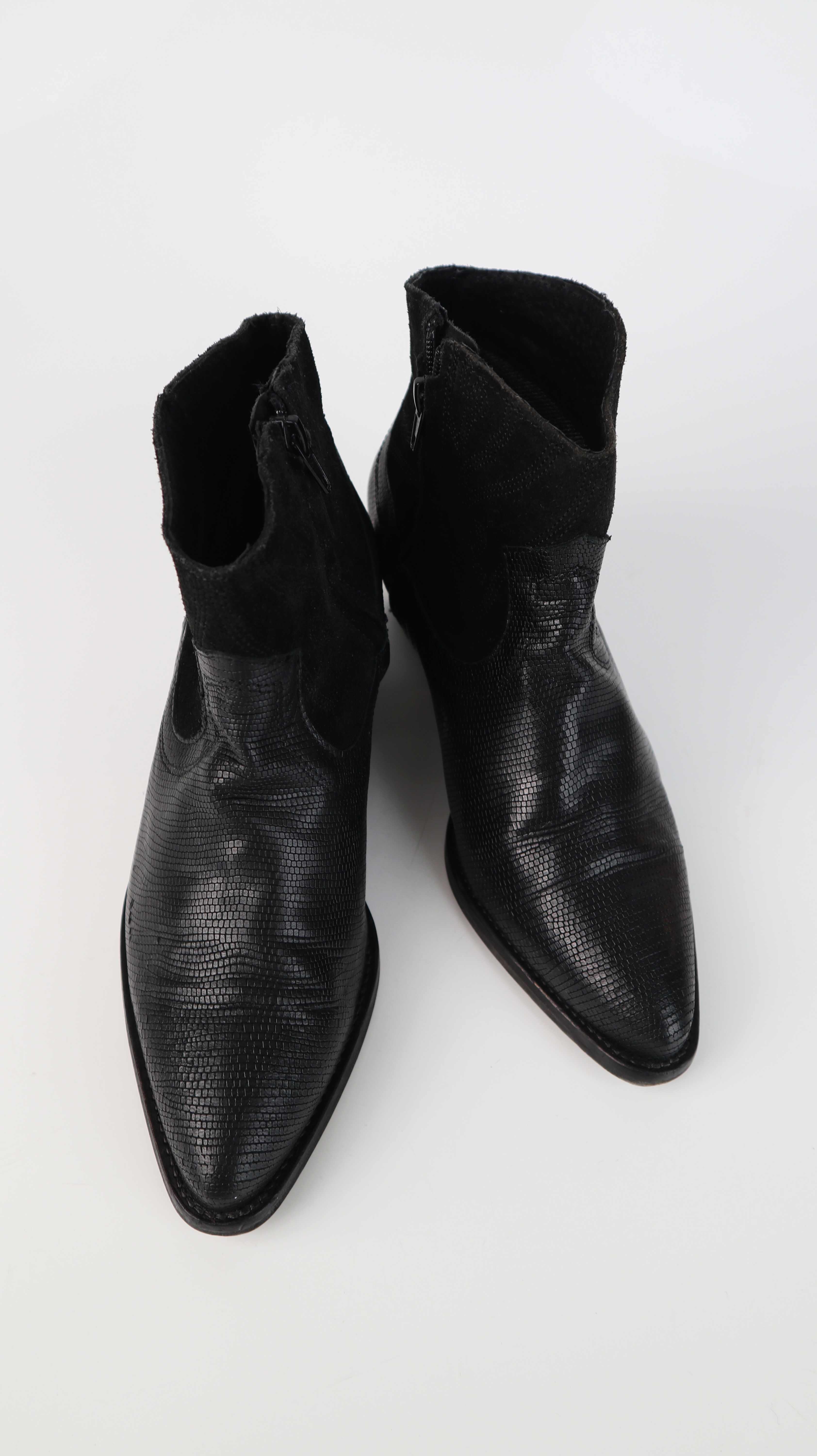 San Marina Stiefeletten 39 schwarz Cowboystiefel kurz