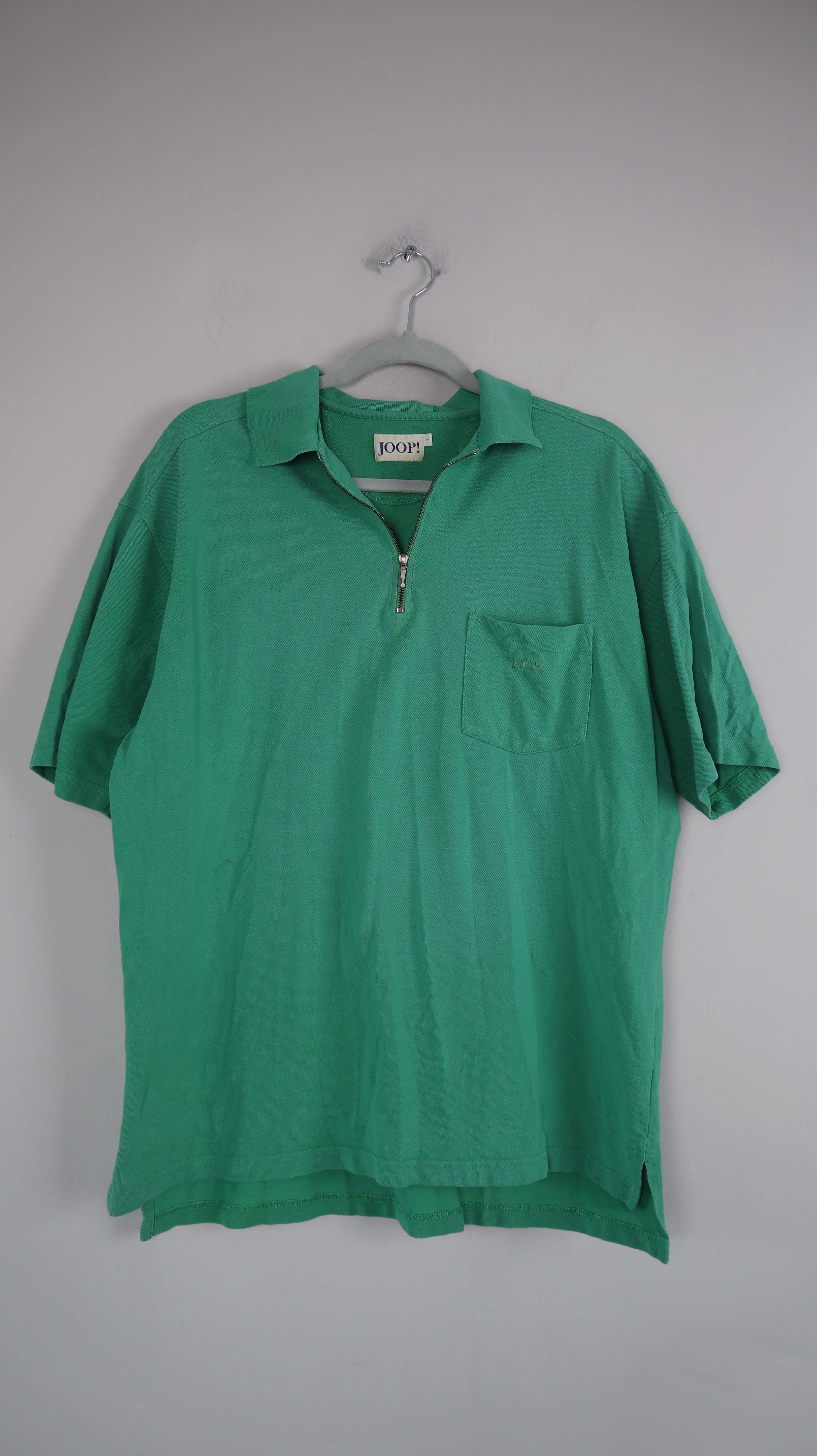 Joop! Polo Poloshirt grün L basic T-Shirt Oberteil Vintage