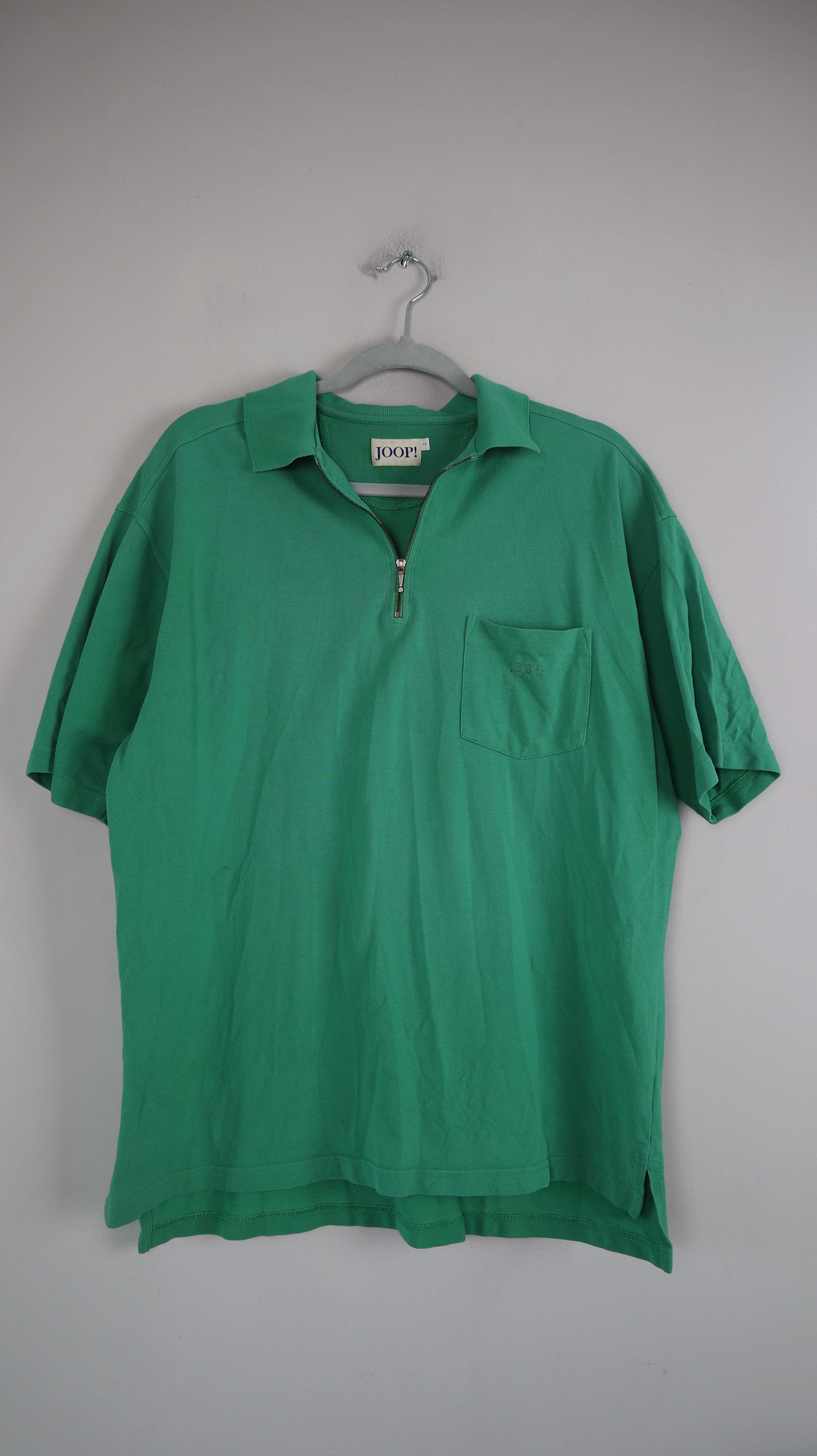 Joop! Polo Poloshirt grün L basic T-Shirt Oberteil Vintage