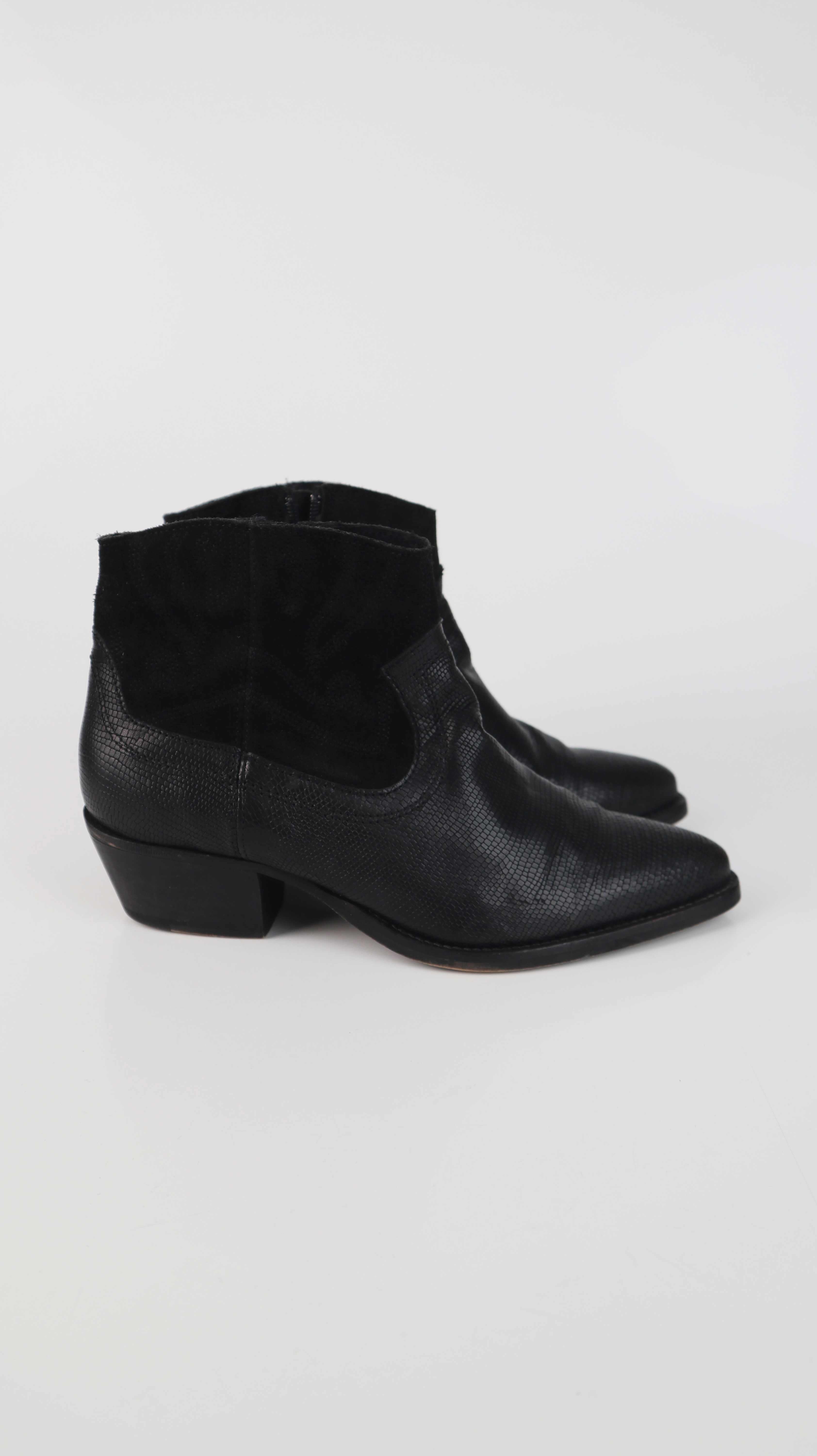 San Marina Stiefeletten 39 schwarz Cowboystiefel kurz