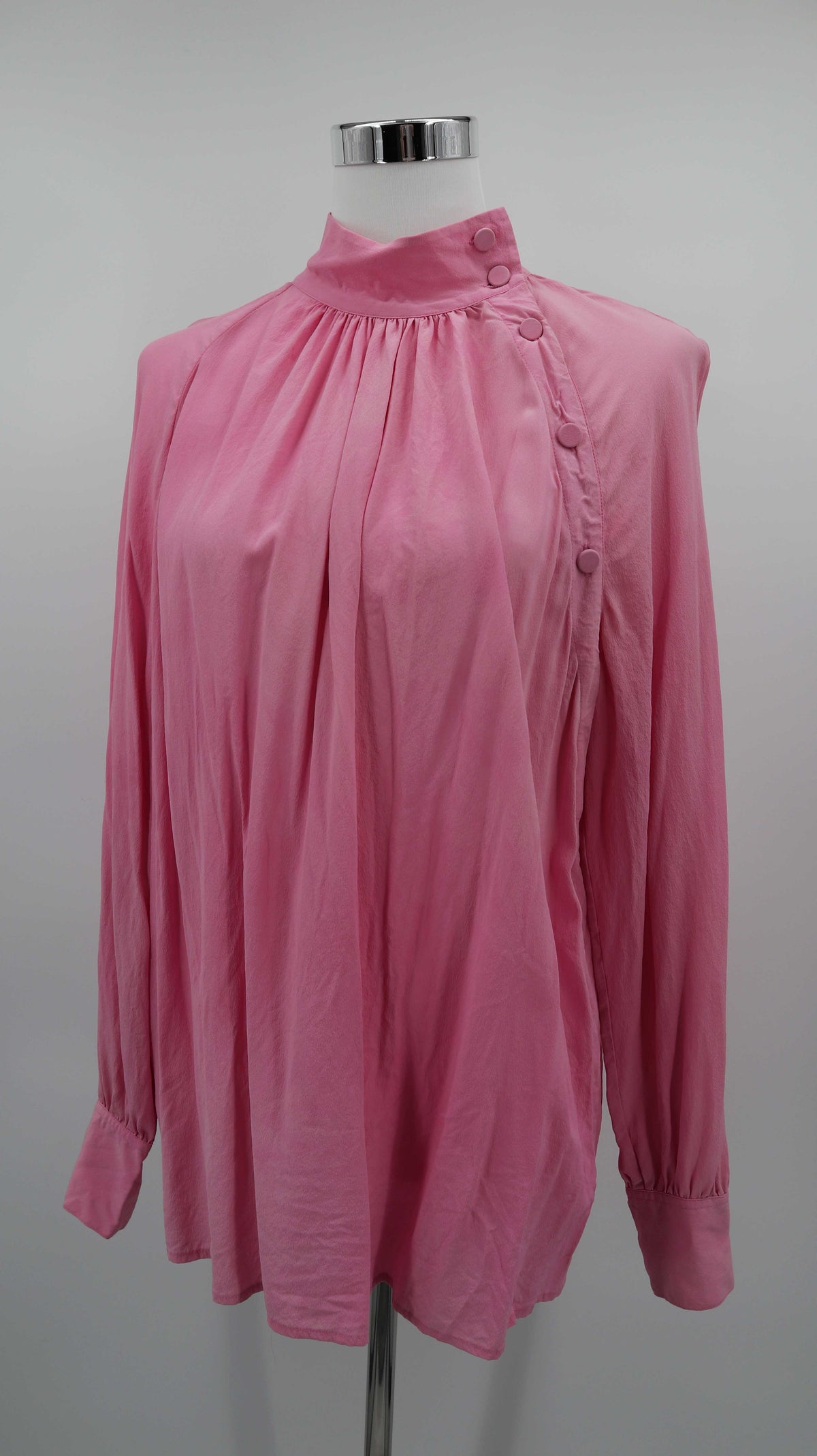 Closed Bluse Seidenbluse Pink Rosa 40 L Seide basic einfarbig