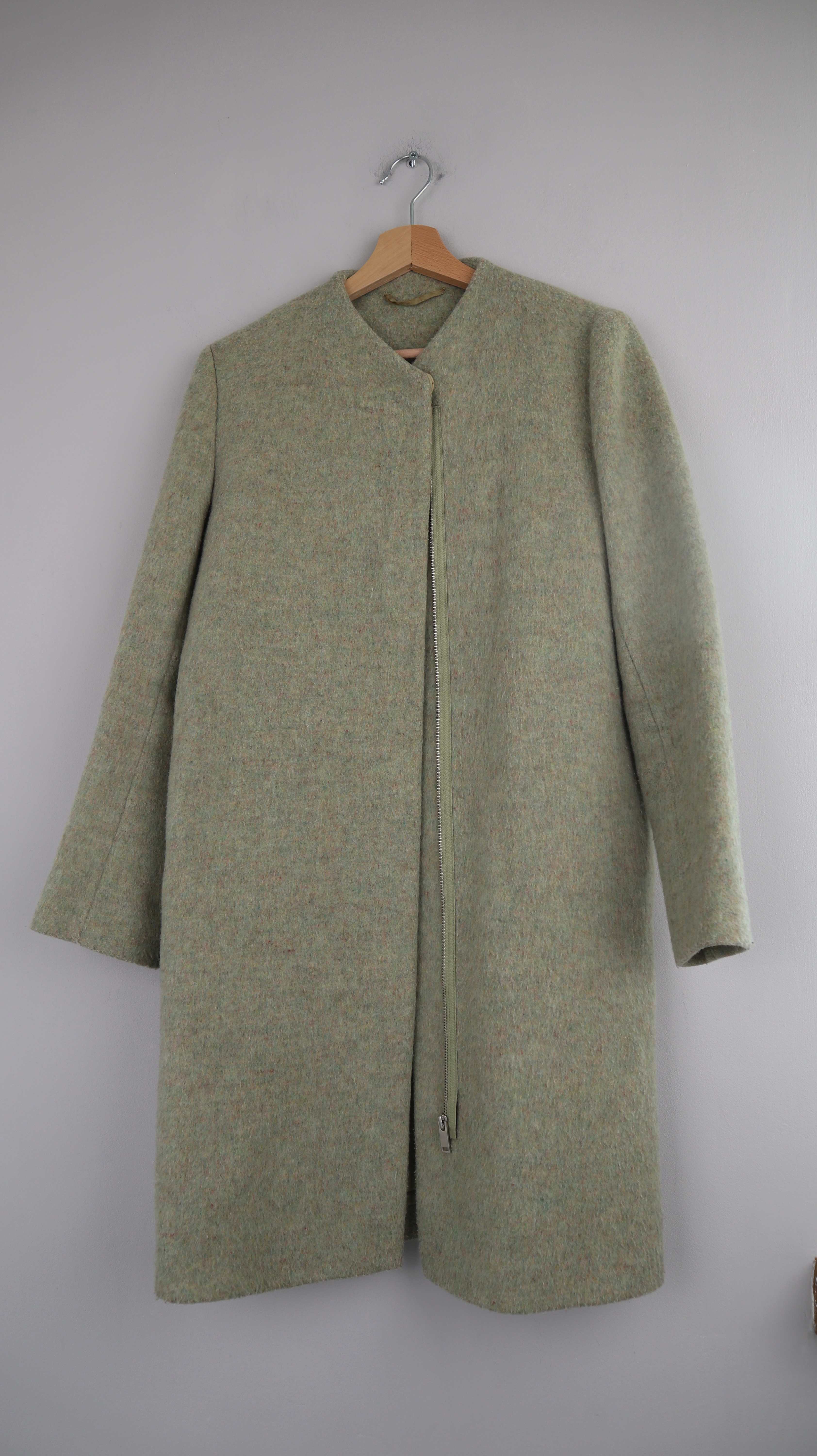 COS Mantel Grün Hellgrün Wollmantel 36 S Staubmantel Jacke