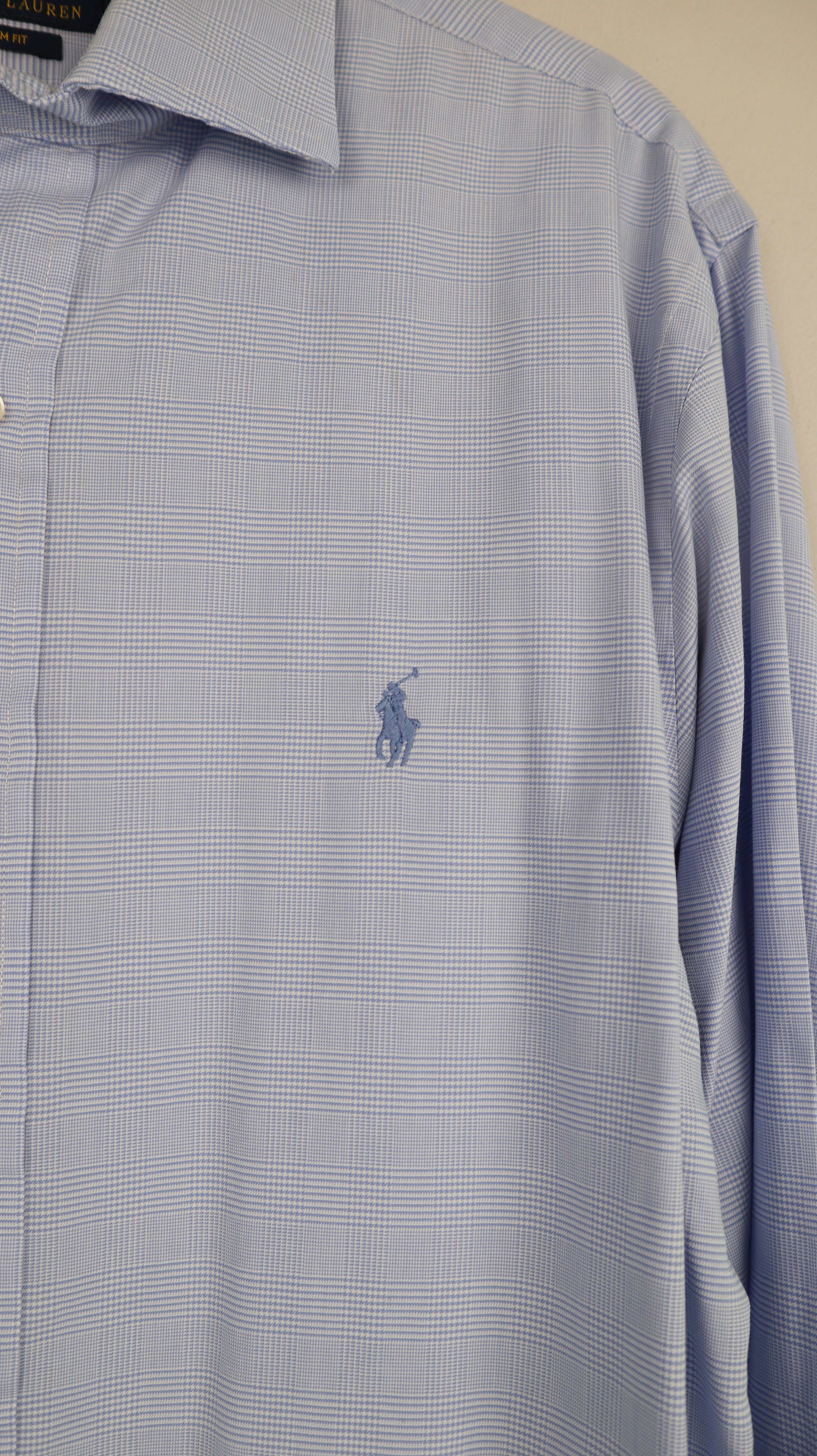 Polo Ralph Lauren Hemd 16 slim fit Hellblau 40/41 kariert